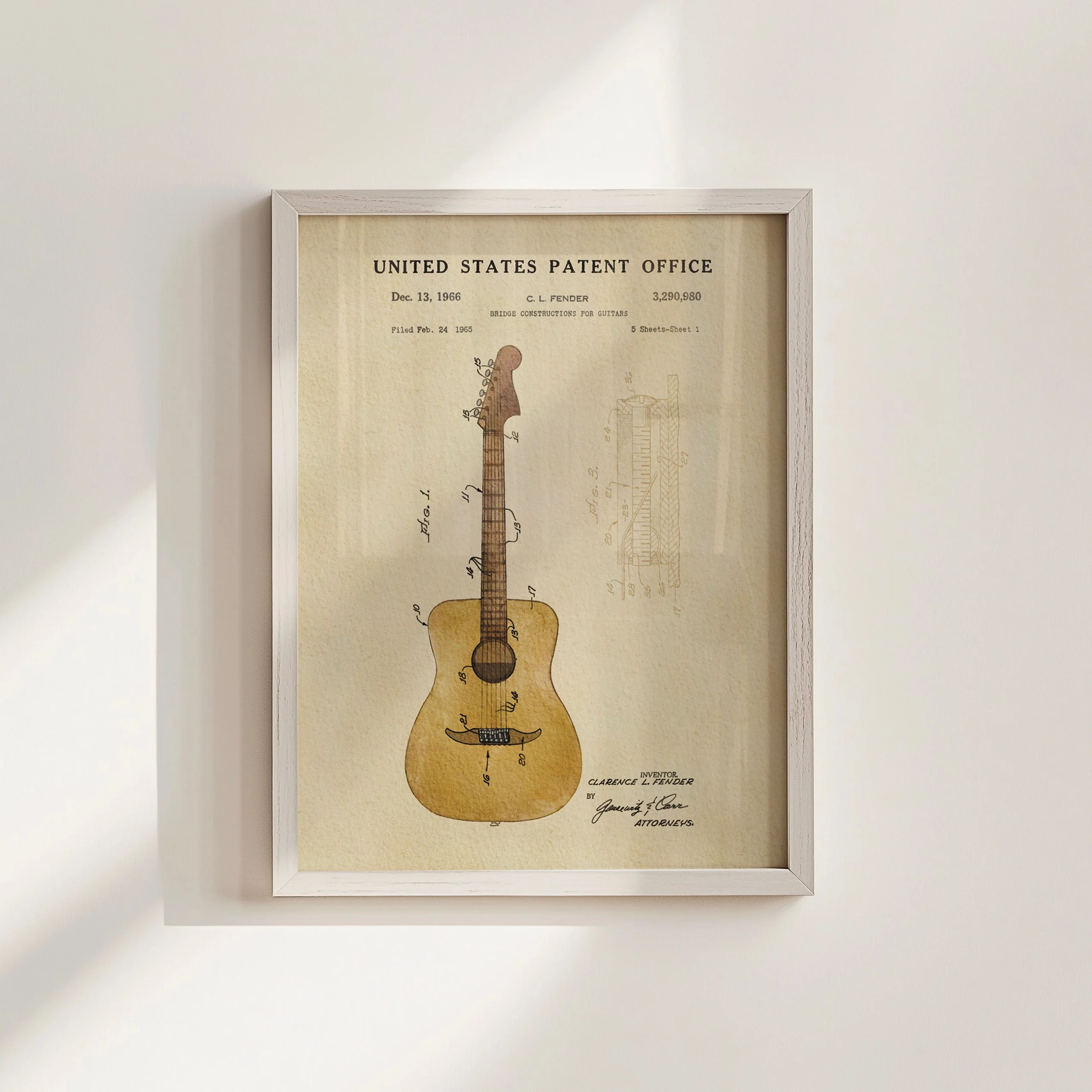 TIMELESS PATENTS - ACOUSTIC GUITAR PRINT - Image 5