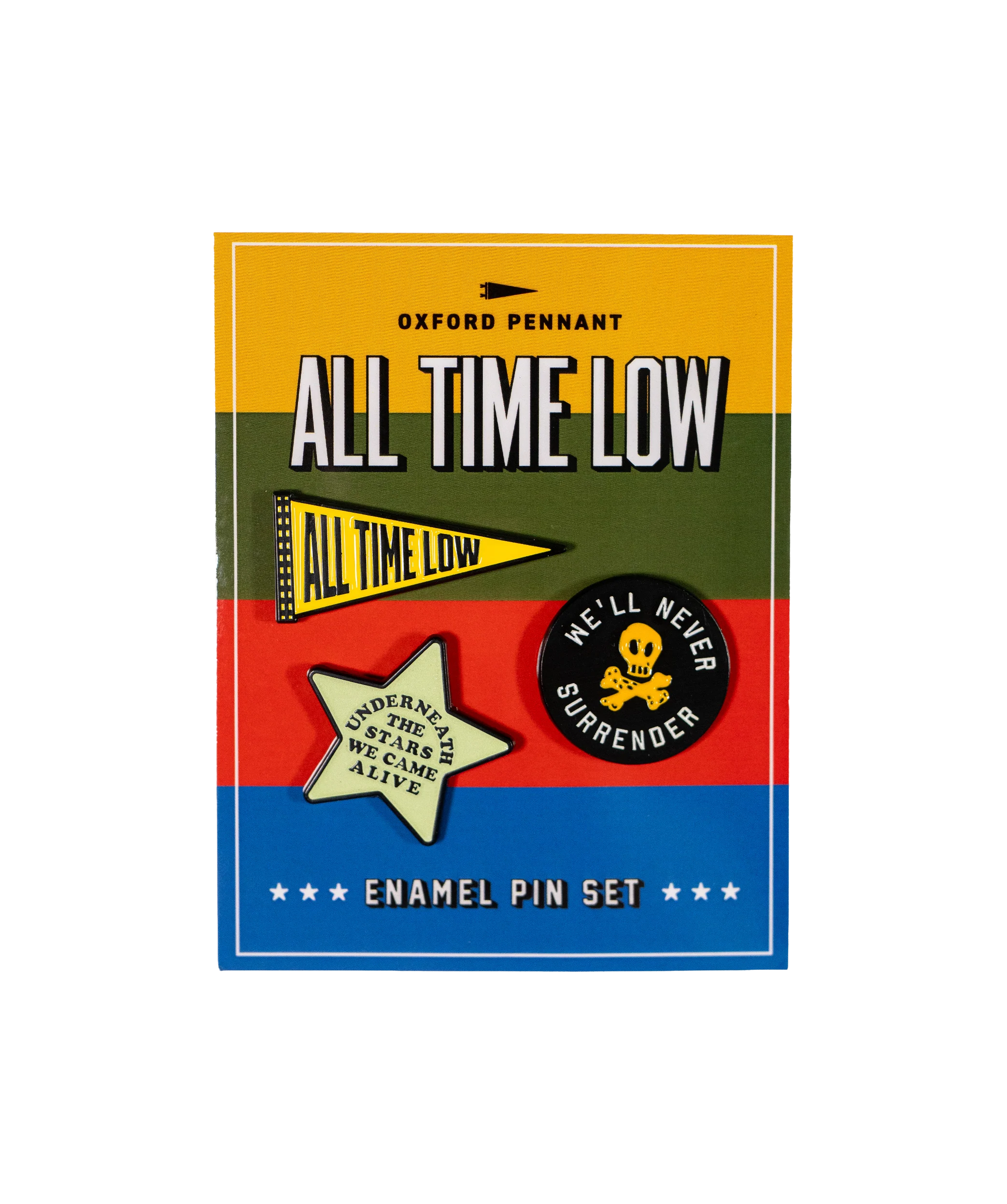 ALL TIME LOW x OXFORD PENNANT - ENAMEL PIN SET