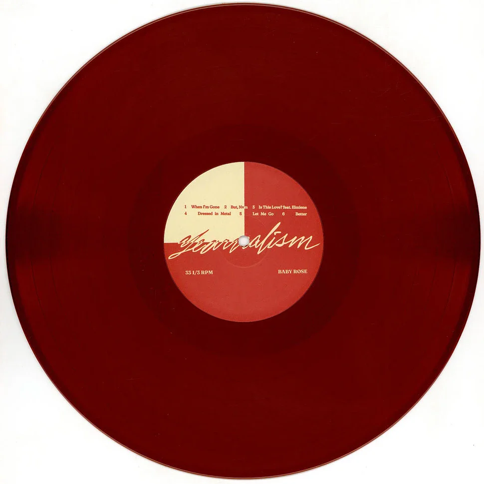 BABY ROSE - YEARNALISM - MAROON COLOR - VINYL LP - Image 2