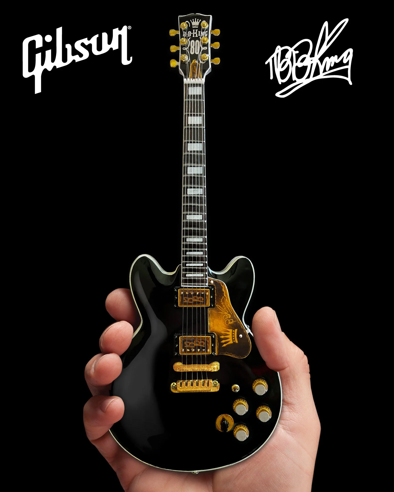 BB KING - GIBSON ES-345 80TH BIRTHDAY LUCILLE - MINI GUITAR - Image 3