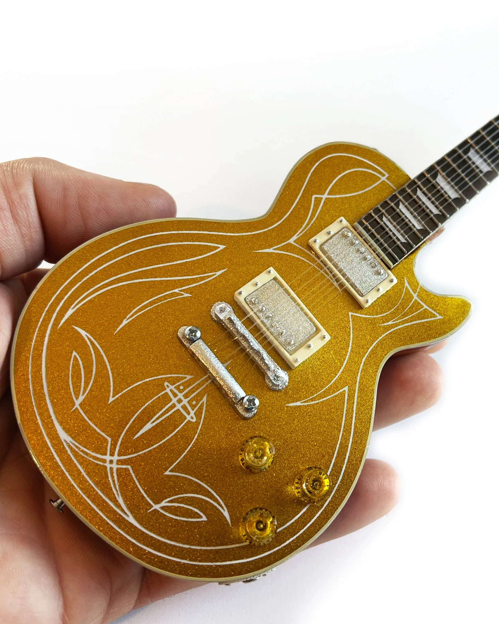 BILLY F GIBBONS - "PINSTRIPE" GIBSON LES PAUL GOLDTOP - MINI GUITAR - Image 8