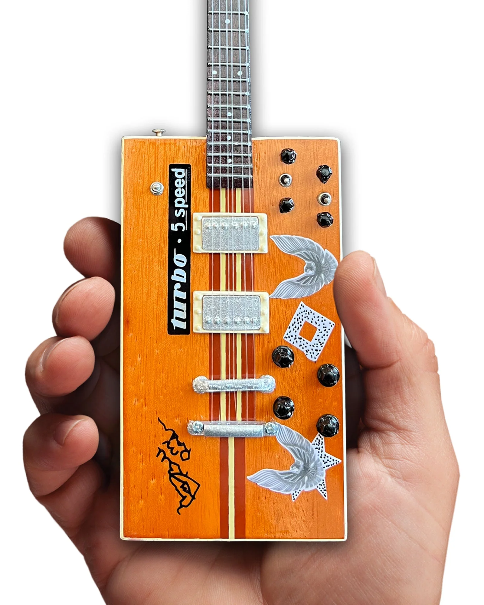 BO DIDDLEY - “TWANG MACHINE” - SIGNATURE TURBO 5-SPEED KINMAN - MINI GUITAR - Image 7