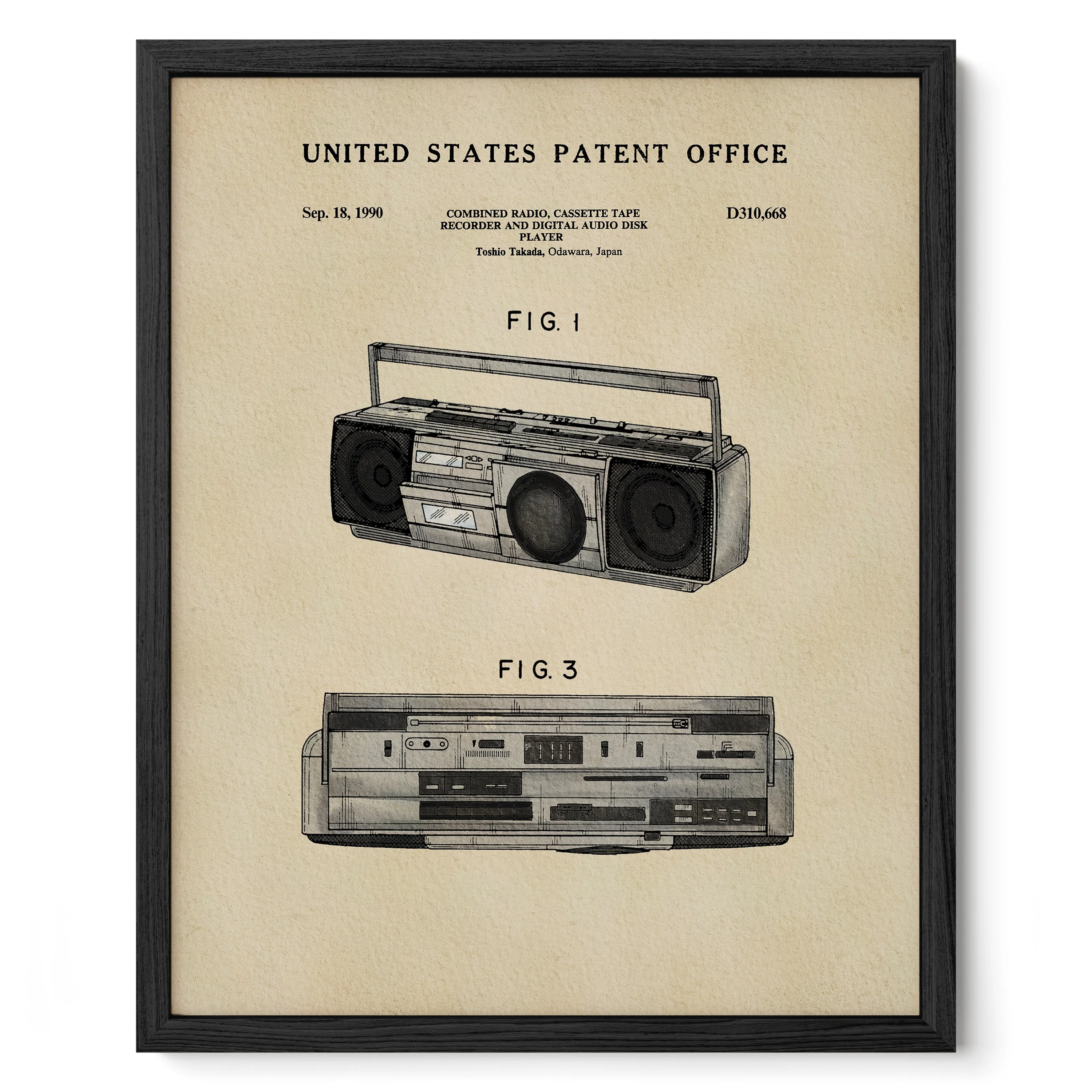 TIMELESS PATENTS - BOOMBOX PRINT