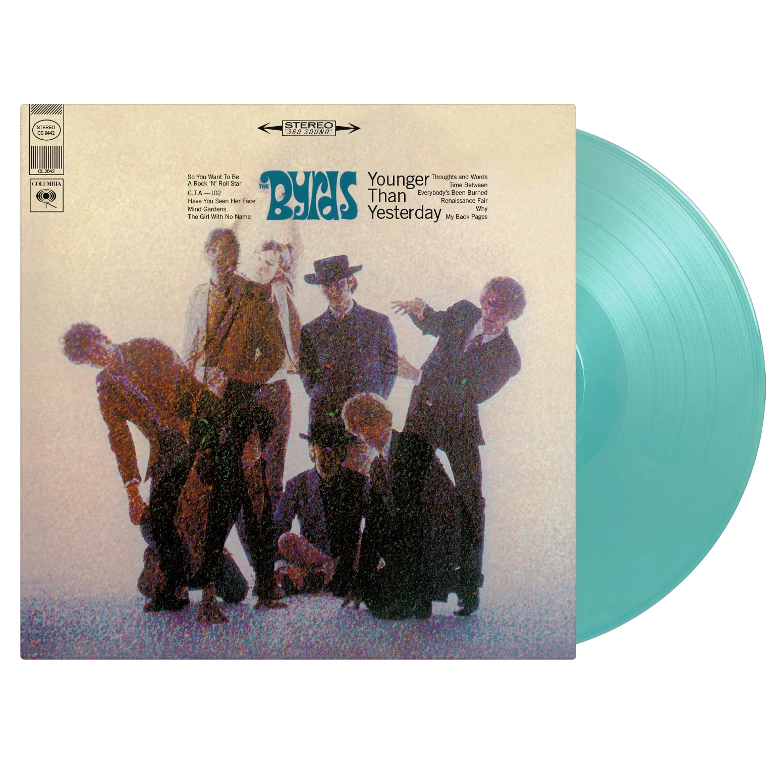 BYRDS - YOUNGER THAN YESTERDAY - TURQUOISE COLOR - VINYL LP