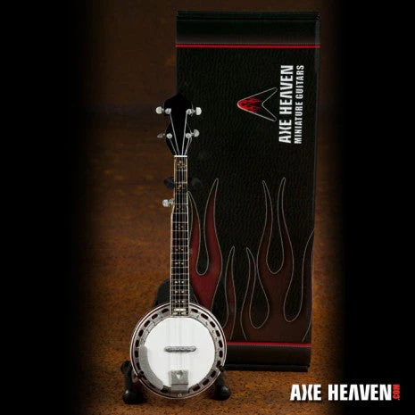 AXE HEAVEN - CLASSIC BANJO WITH A ROSEWOOD BACK - MINI GUITAR - Image 3