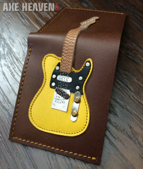 AXE HEAVEN® - CLASSIC BLONDE ELECTRIC GUITAR HANDMADE WALLET - Image 2