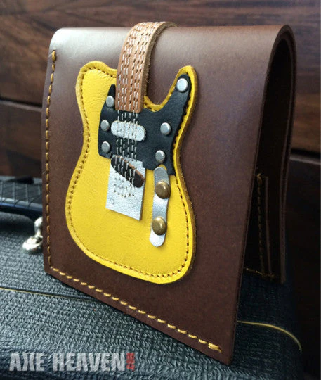 AXE HEAVEN® - CLASSIC BLONDE ELECTRIC GUITAR HANDMADE WALLET - Image 3