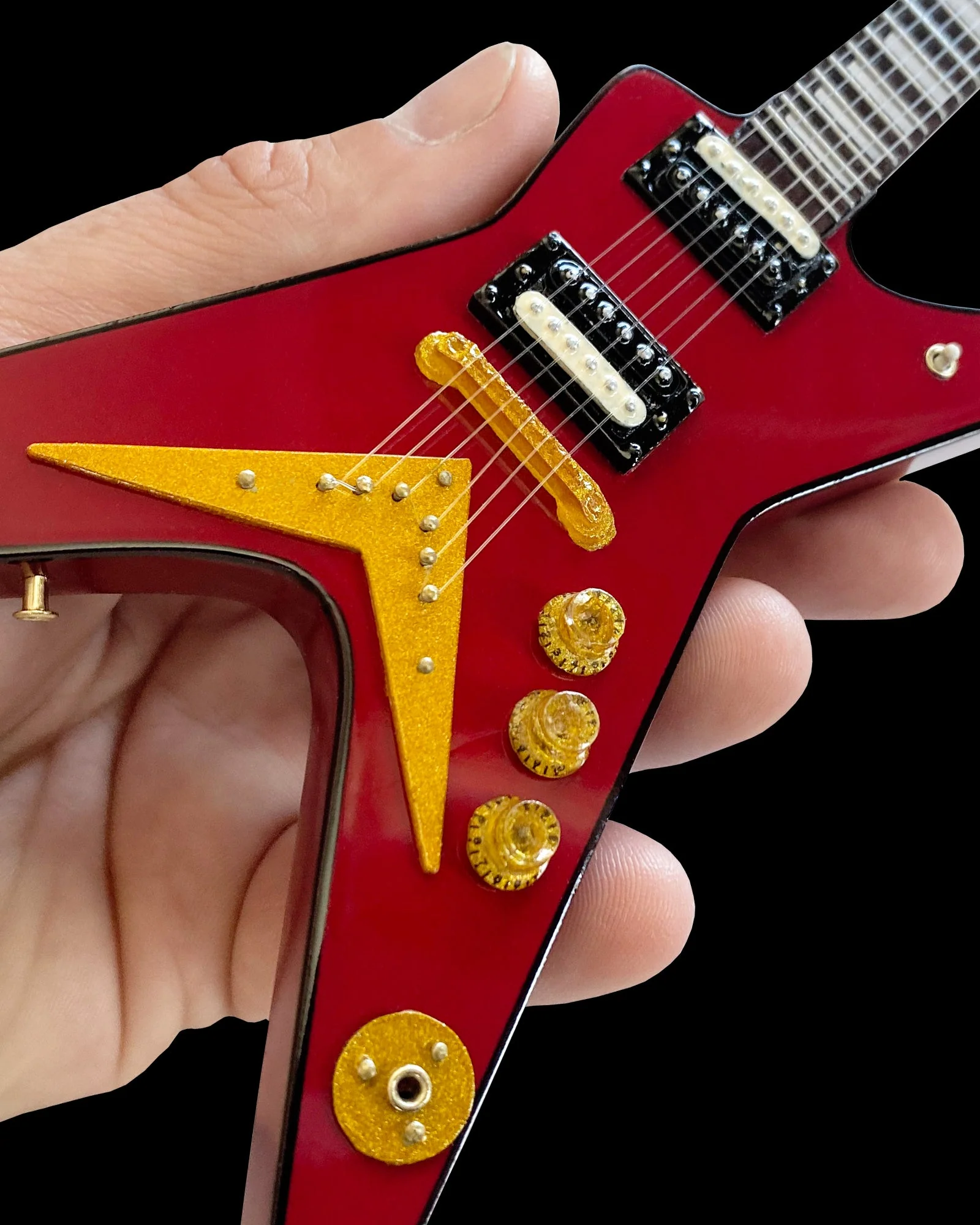 CLASSIC DEAN VINTAGE RED ML MINI GUITAR - Image 3