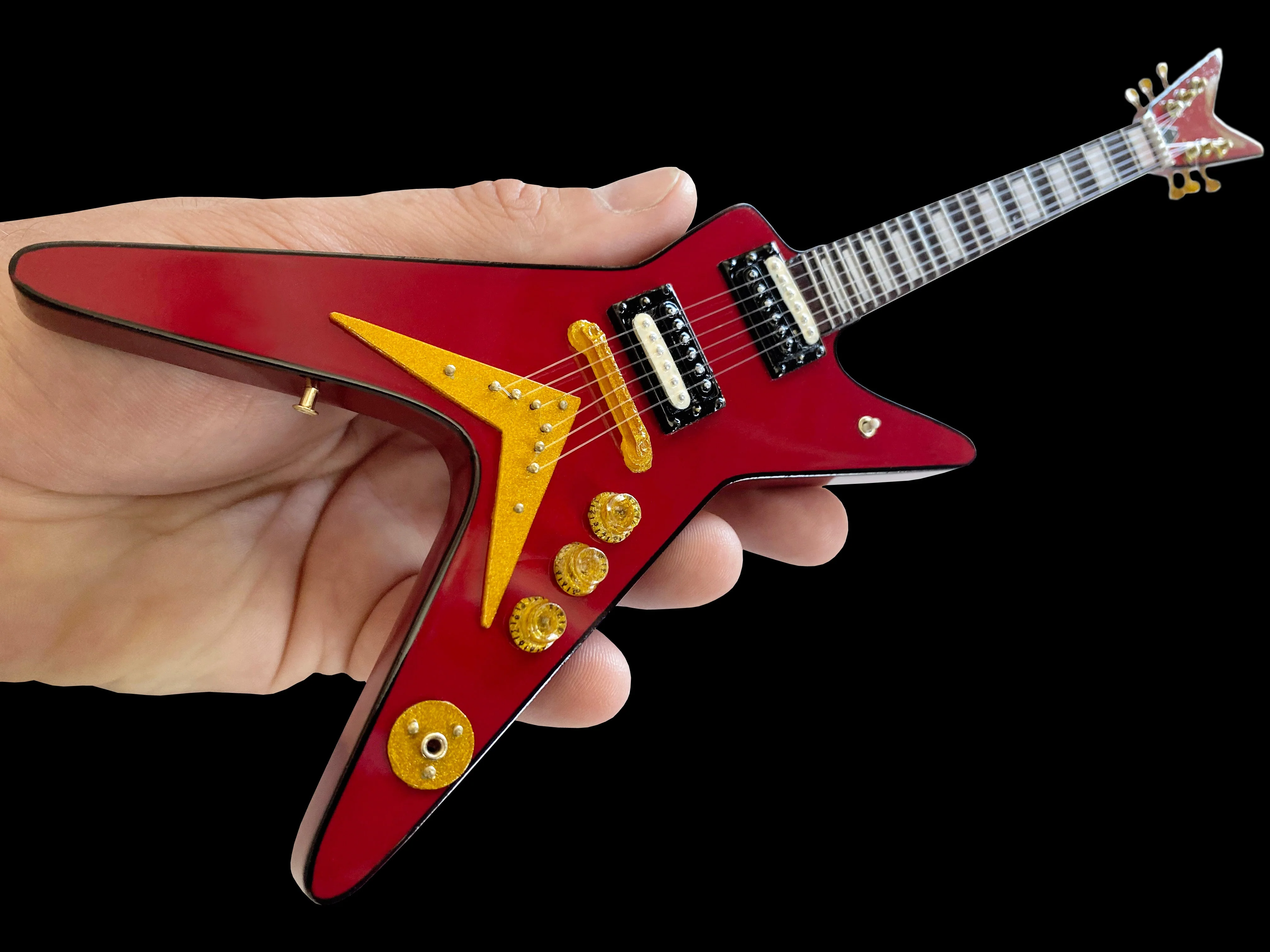 CLASSIC DEAN VINTAGE RED ML MINI GUITAR - Image 4