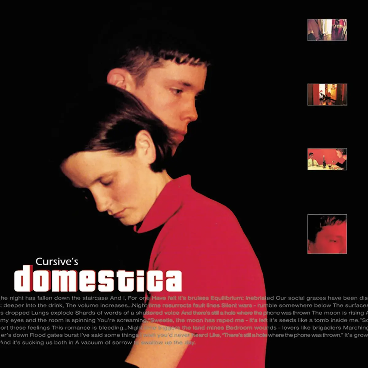 CURSIVE - DOMESTICA - RED COLOR - VINYL LP