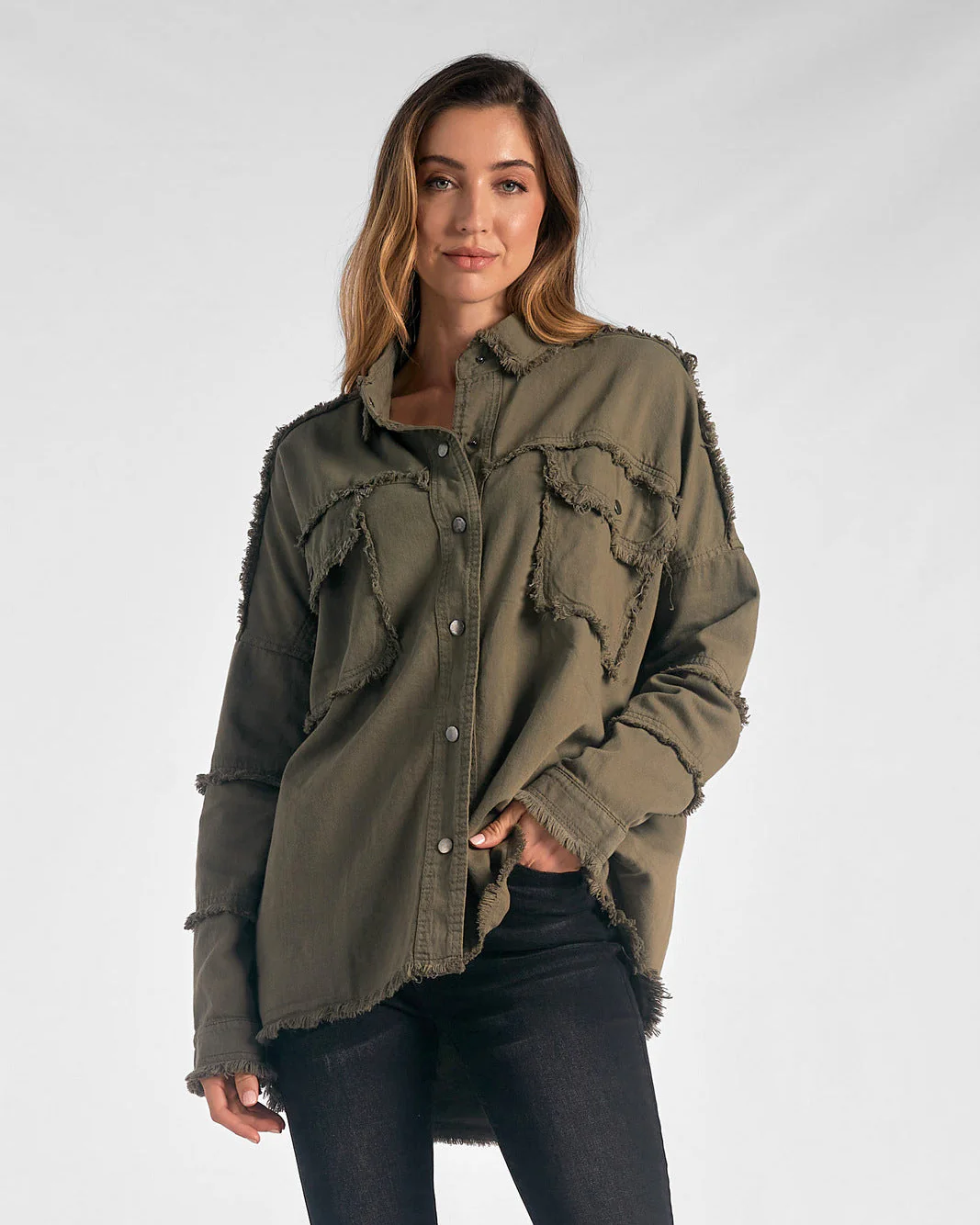 ROCK & ROLL TWO-TONE SHACKET BY ELAN - Image 5