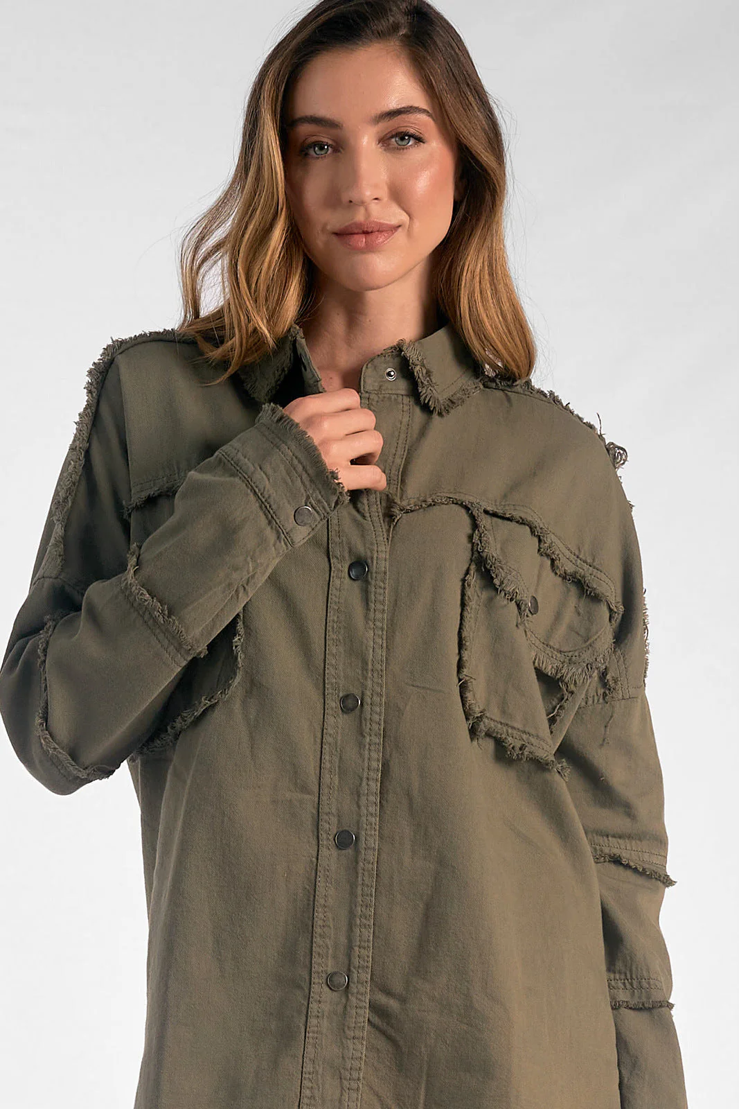 ROCK & ROLL TWO-TONE SHACKET BY ELAN - Image 7