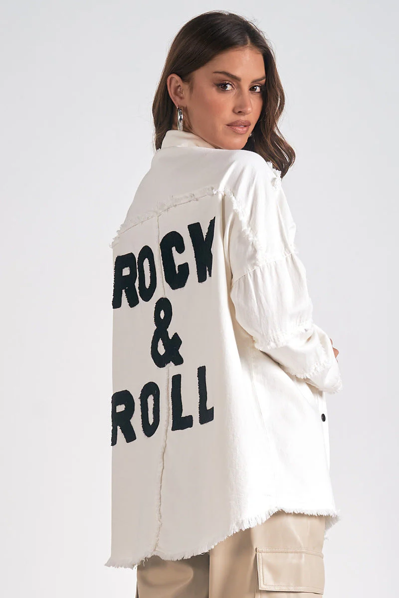 ROCK & ROLL TWO-TONE SHACKET BY ELAN - Image 9