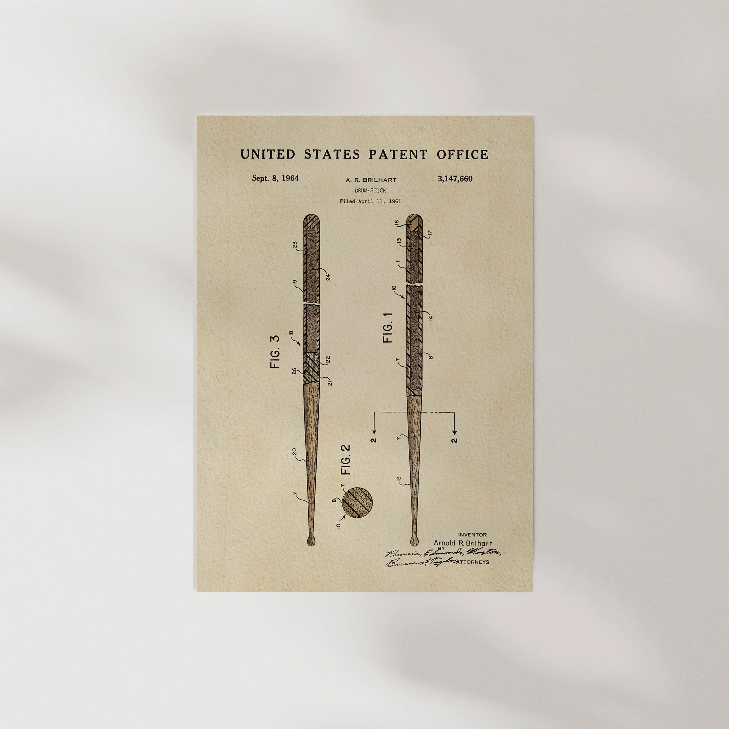 TIMELESS PATENTS - DRUMSTICKS PRINT - Image 6