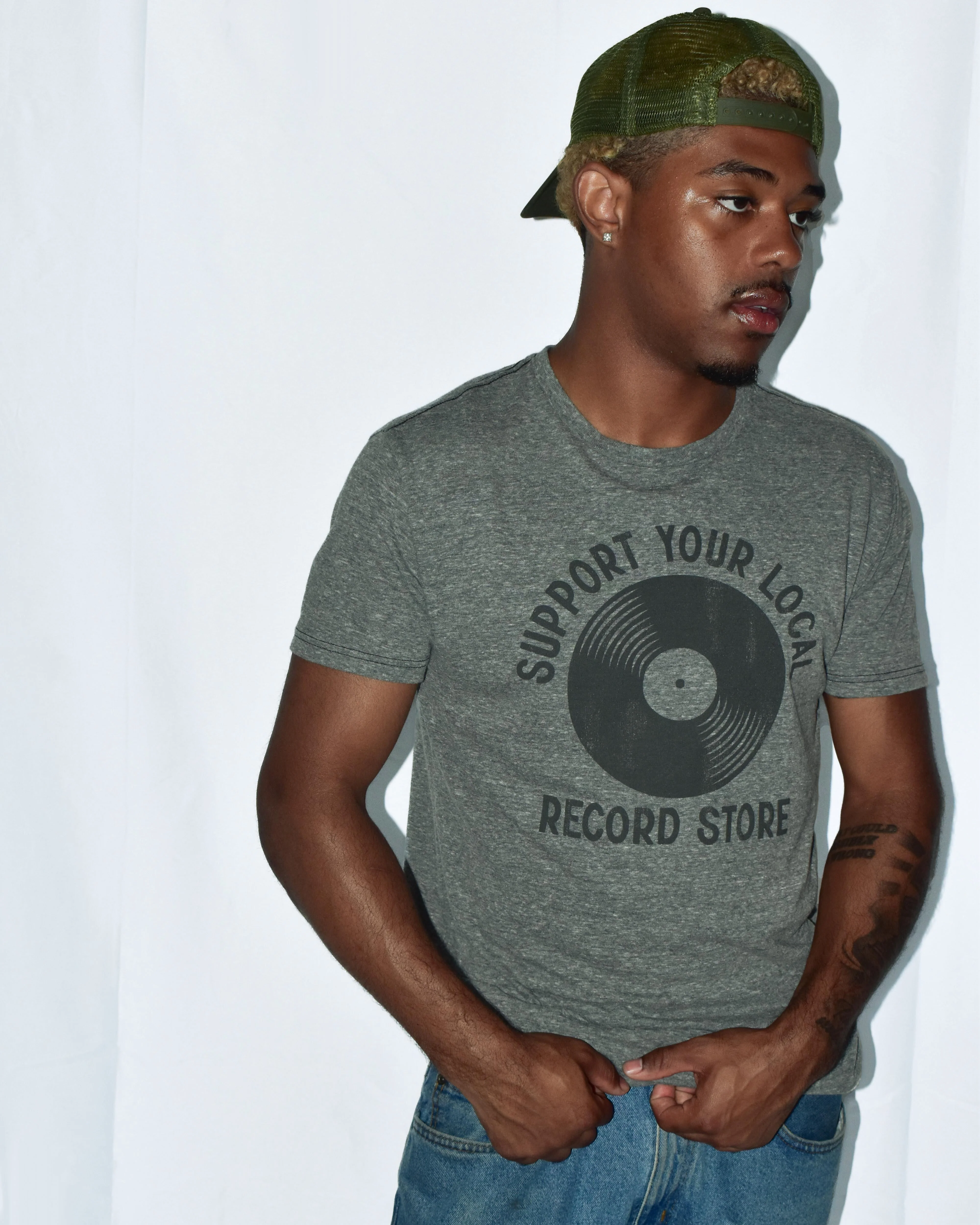 ROCK HALL SUPPORT YOUR LOCAL RECORD STORE GRAPHIC T-SHIRT - Image 2