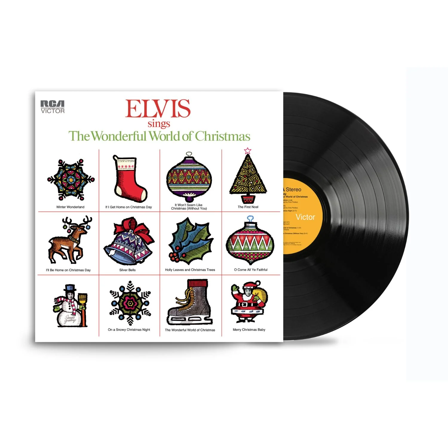 ELVIS PRESLEY - ELVIS SINGS THE WONDERFUL WORLD OF CHRISTMAS - VINYL LP