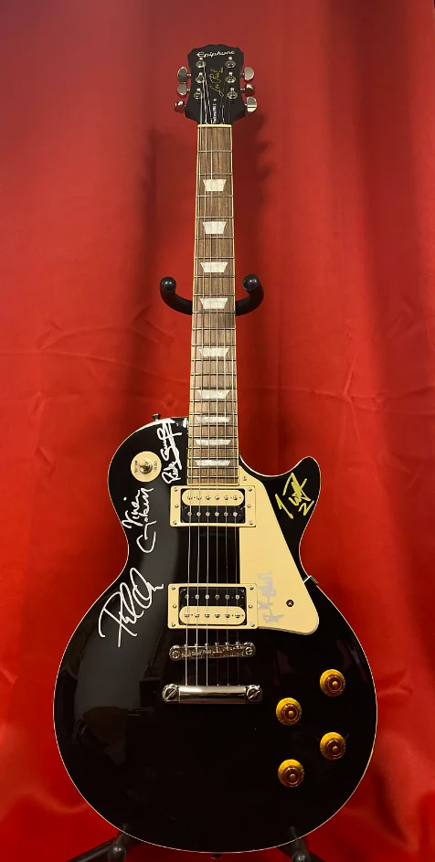 EPIPHONE LIMITED EDITION LES PAUL TRADITIONAL PRO-II GUITAR - SIGNED BY DEF LEPPARD - Image 11