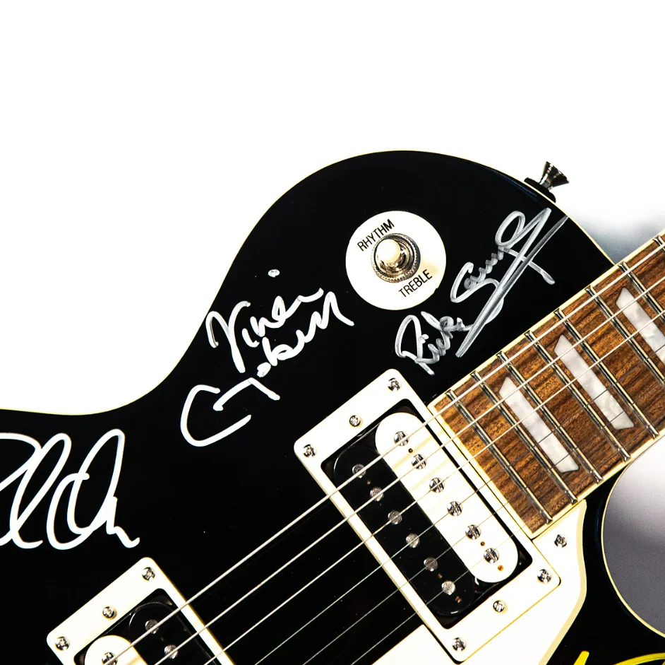 EPIPHONE LIMITED EDITION LES PAUL TRADITIONAL PRO-II GUITAR - SIGNED BY DEF LEPPARD - Image 3
