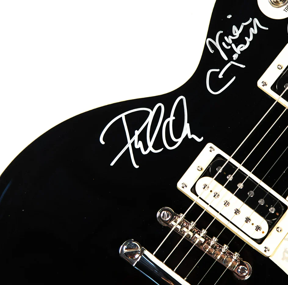 EPIPHONE LIMITED EDITION LES PAUL TRADITIONAL PRO-II GUITAR - SIGNED BY DEF LEPPARD - Image 5