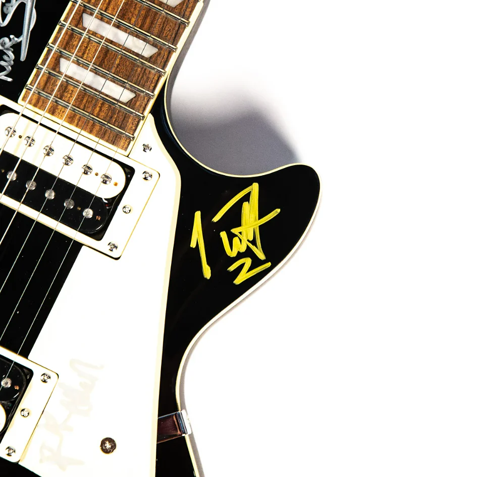 EPIPHONE LIMITED EDITION LES PAUL TRADITIONAL PRO-II GUITAR - SIGNED BY DEF LEPPARD - Image 6