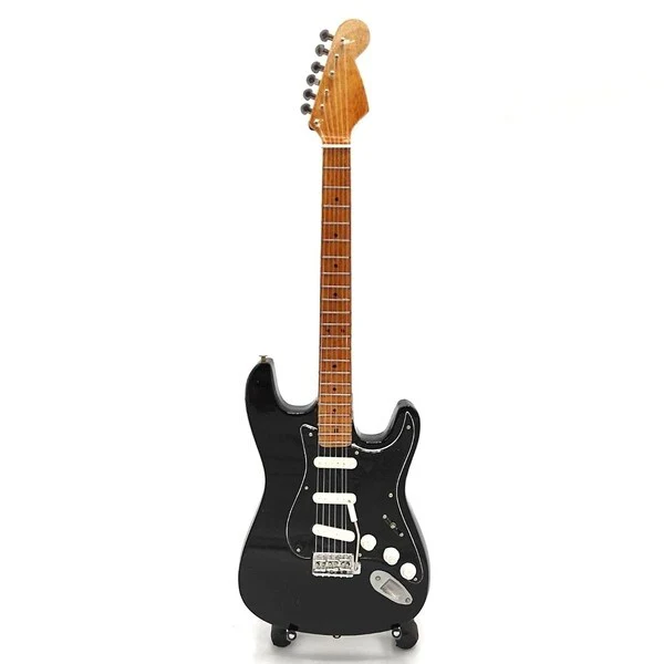 FENDER™ - STRAT™ BLACK FINISH & BLACK PICKGUARD - MINI GUITAR