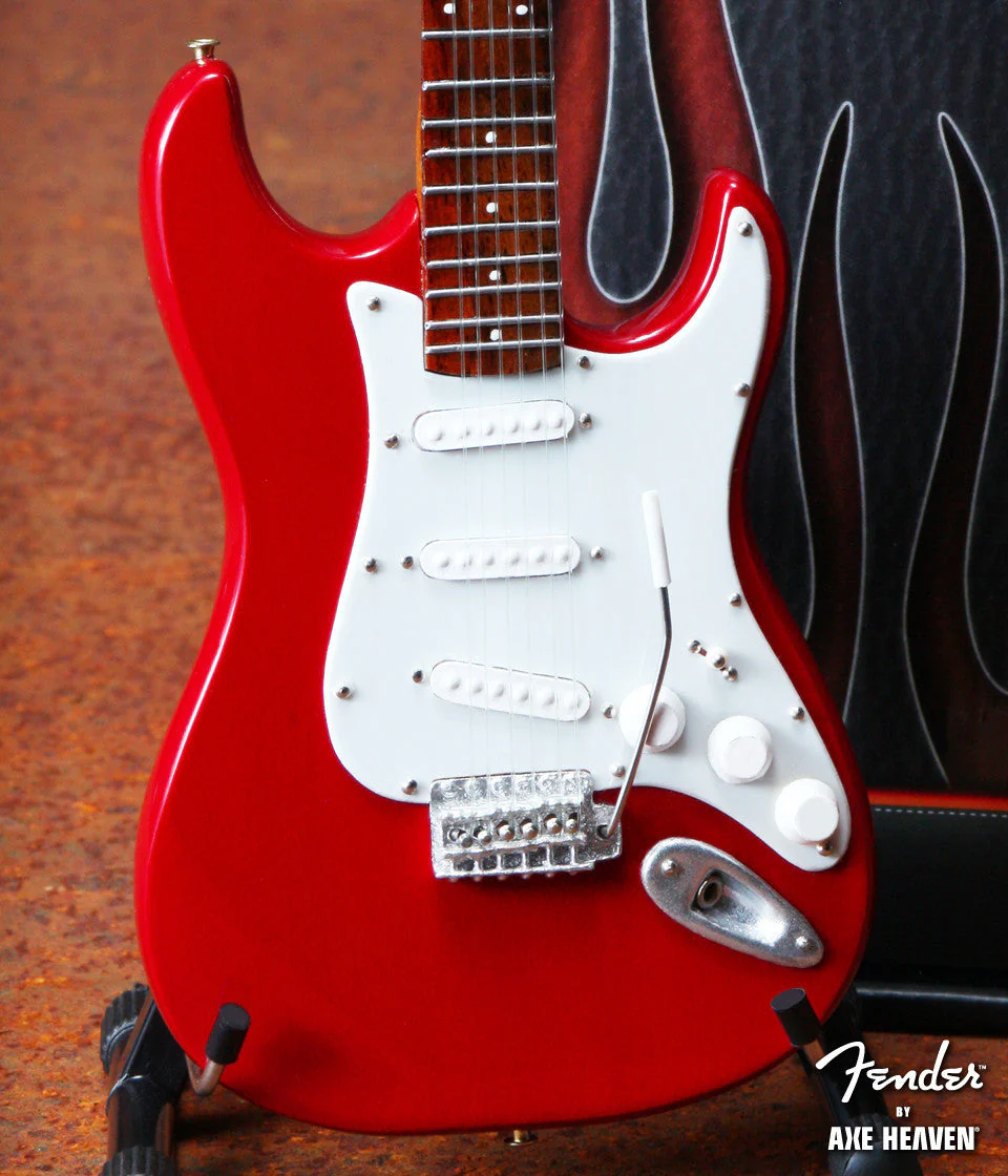 FENDER™ - STRAT™ RED - MINI GUITAR - Image 4