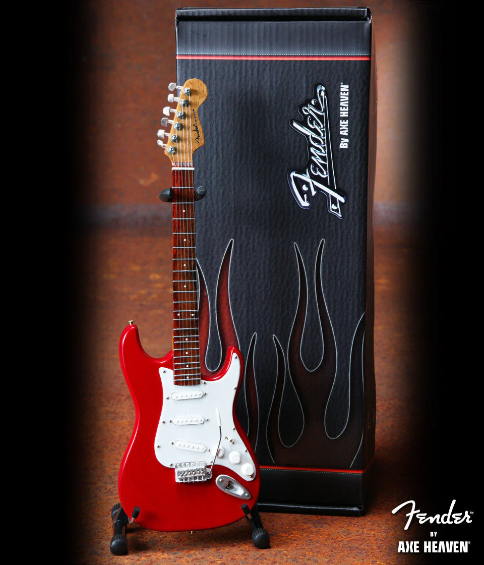 FENDER™ - STRAT™ RED - MINI GUITAR - Image 5