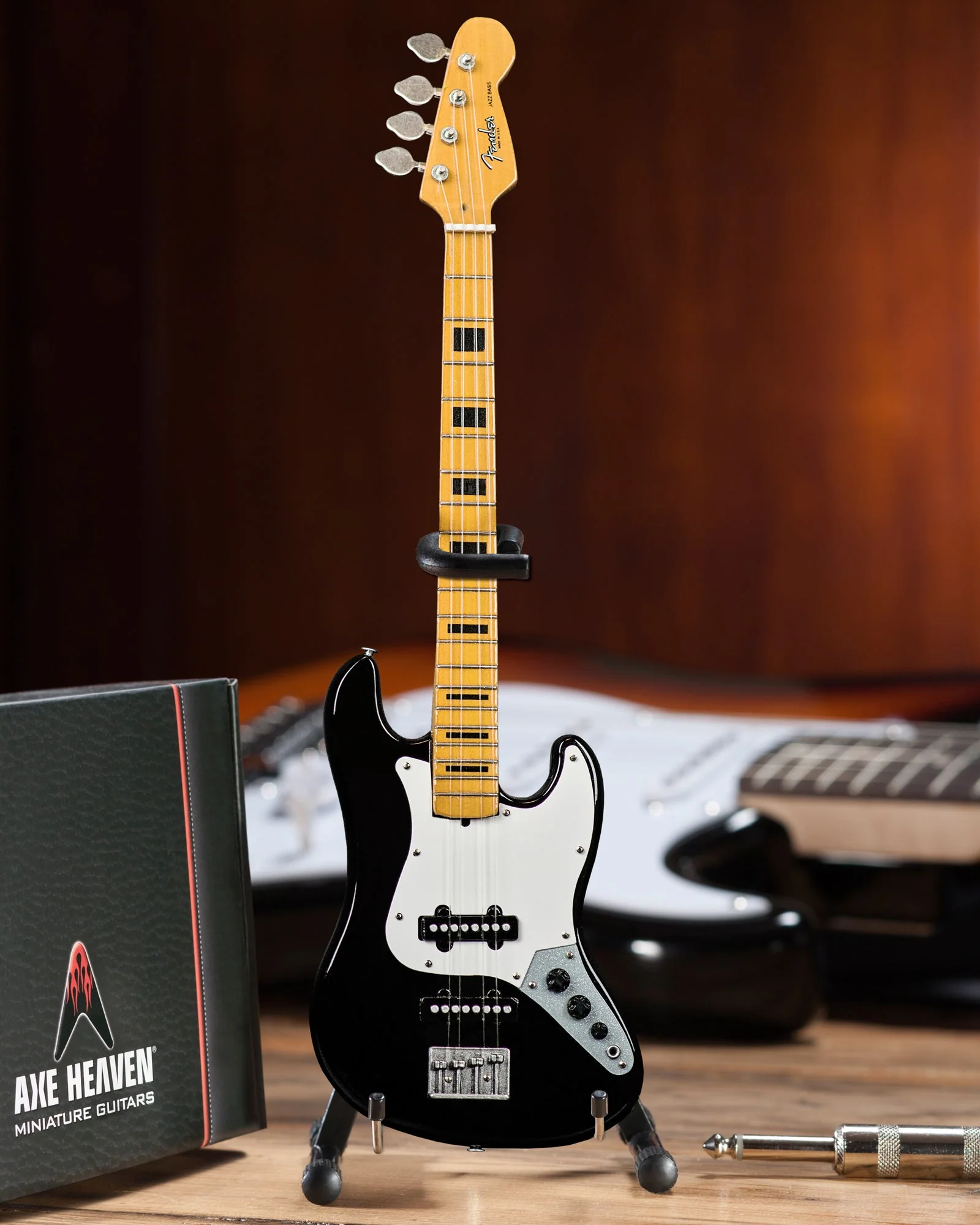 RUSH - GEDDY LEE - FENDER™ JAZZ BASS™ WITH BLACK INLAYS - MINI GUITAR - Image 4