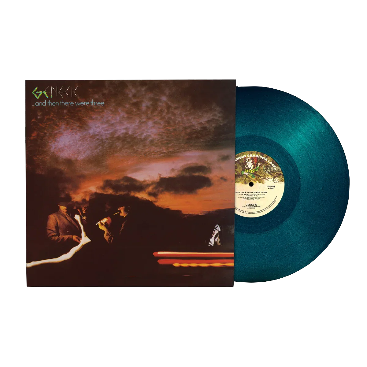 GENESIS - AND THEN THERE WERE THREE - BLUE COLOR - VINYL LP