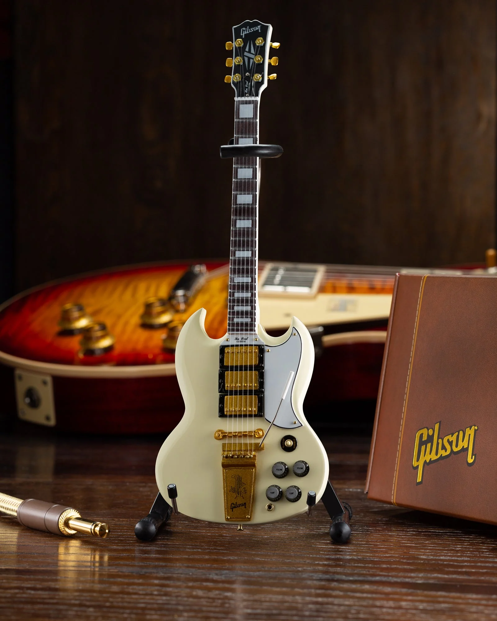 GIBSON - 1964 SG CUSTOM WHITE - MINI GUITAR - Image 2