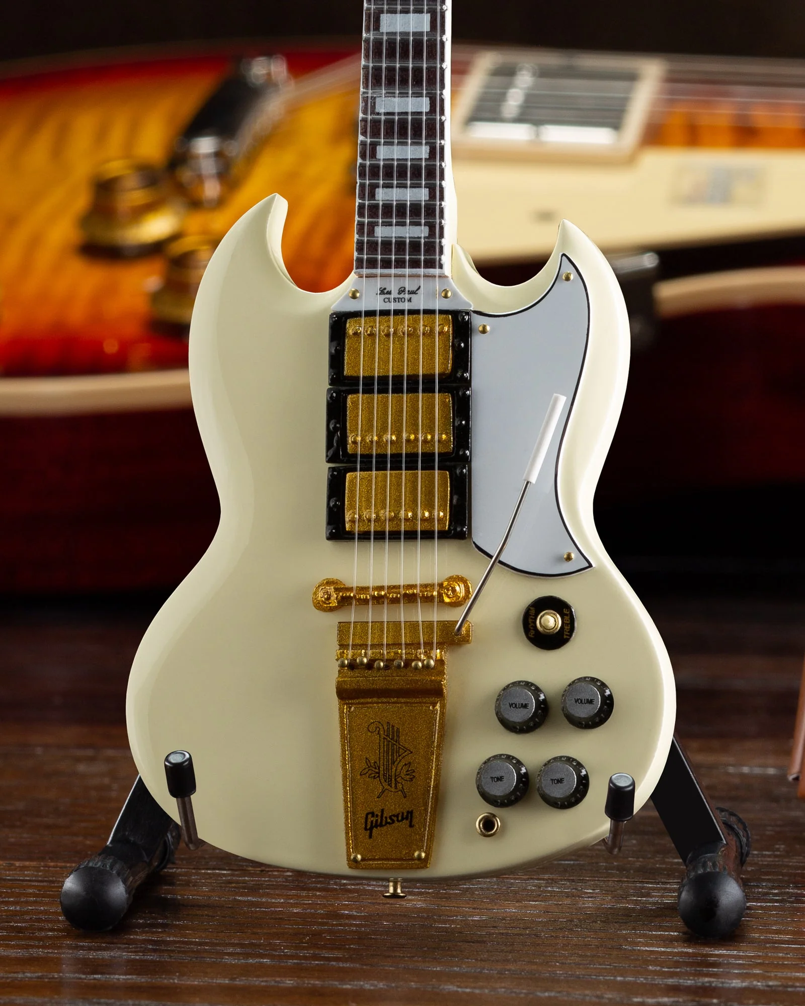 GIBSON - 1964 SG CUSTOM WHITE - MINI GUITAR - Image 3