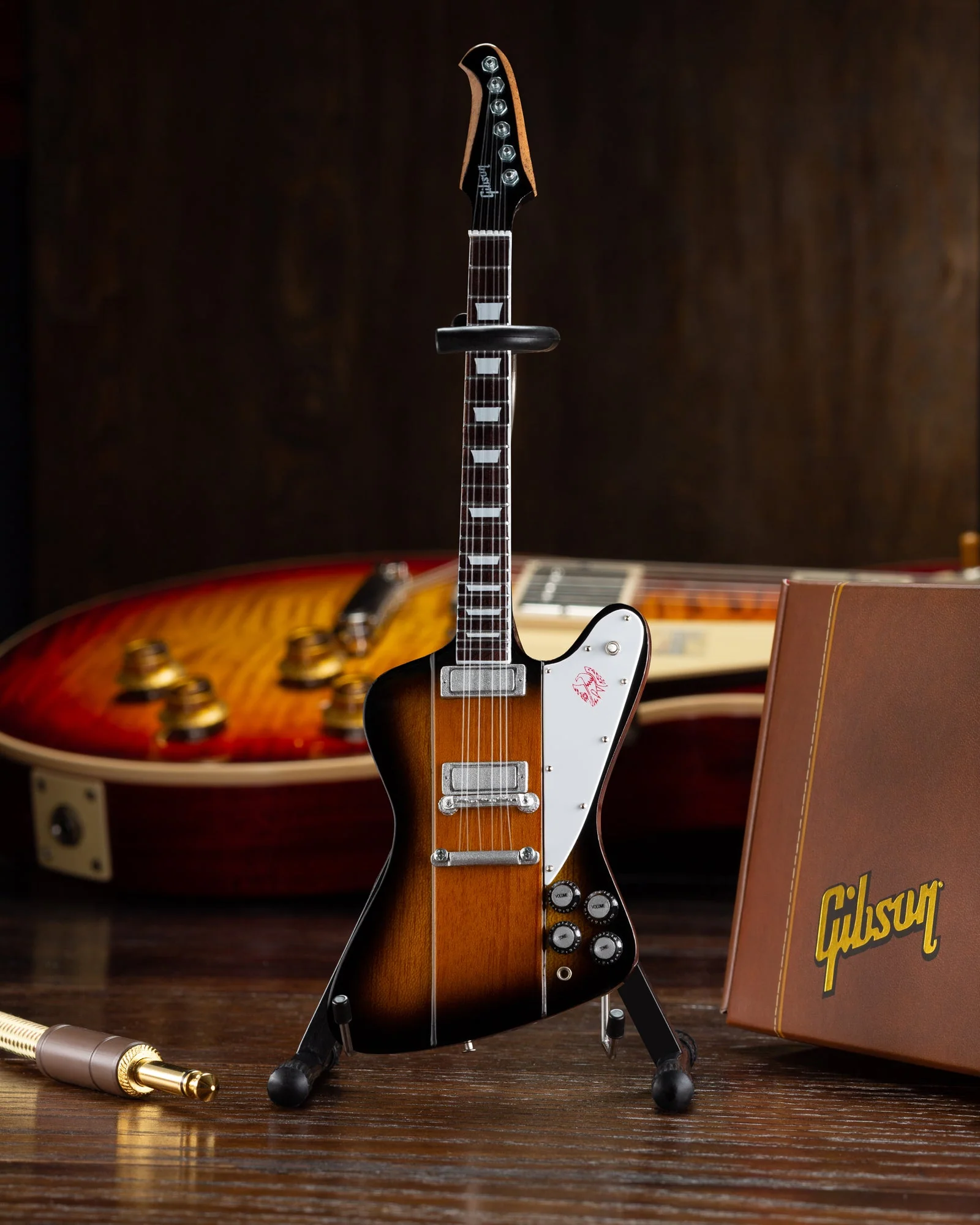 GIBSON - FIREBIRD V VINTAGE SUNBURST - MINI GUITAR - Image 2