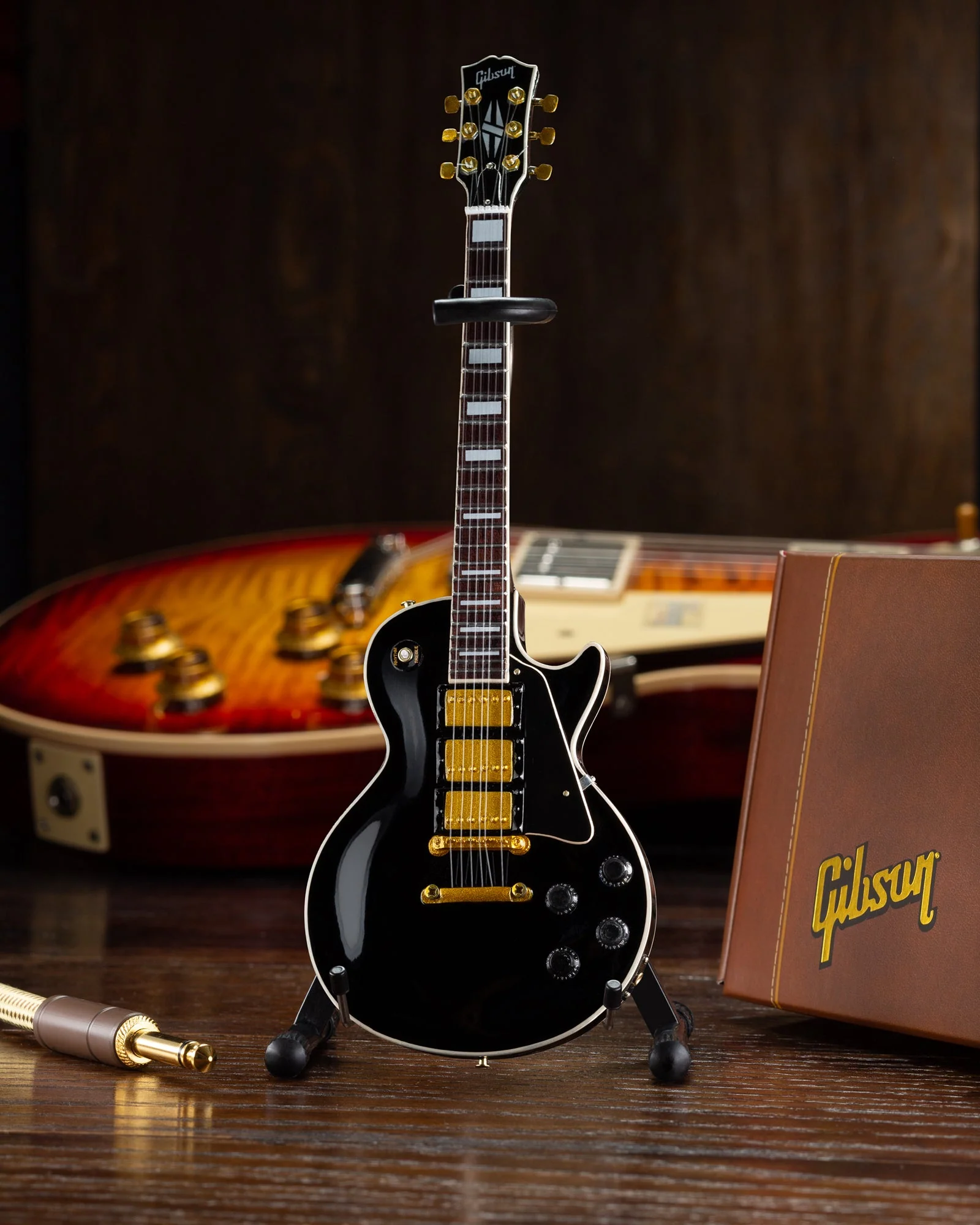 GIBSON - LES PAUL CUSTOM EBONY - MINI GUITAR - Image 2