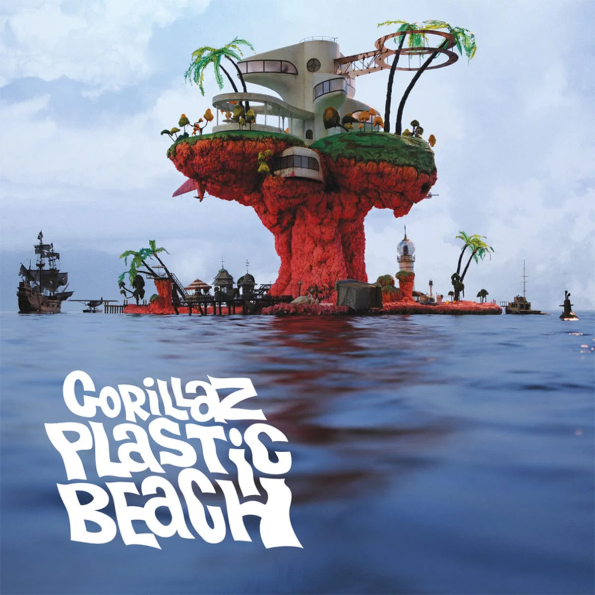GORILLAZ - PLASTIC BEACH - 2-LP - VINYL LP