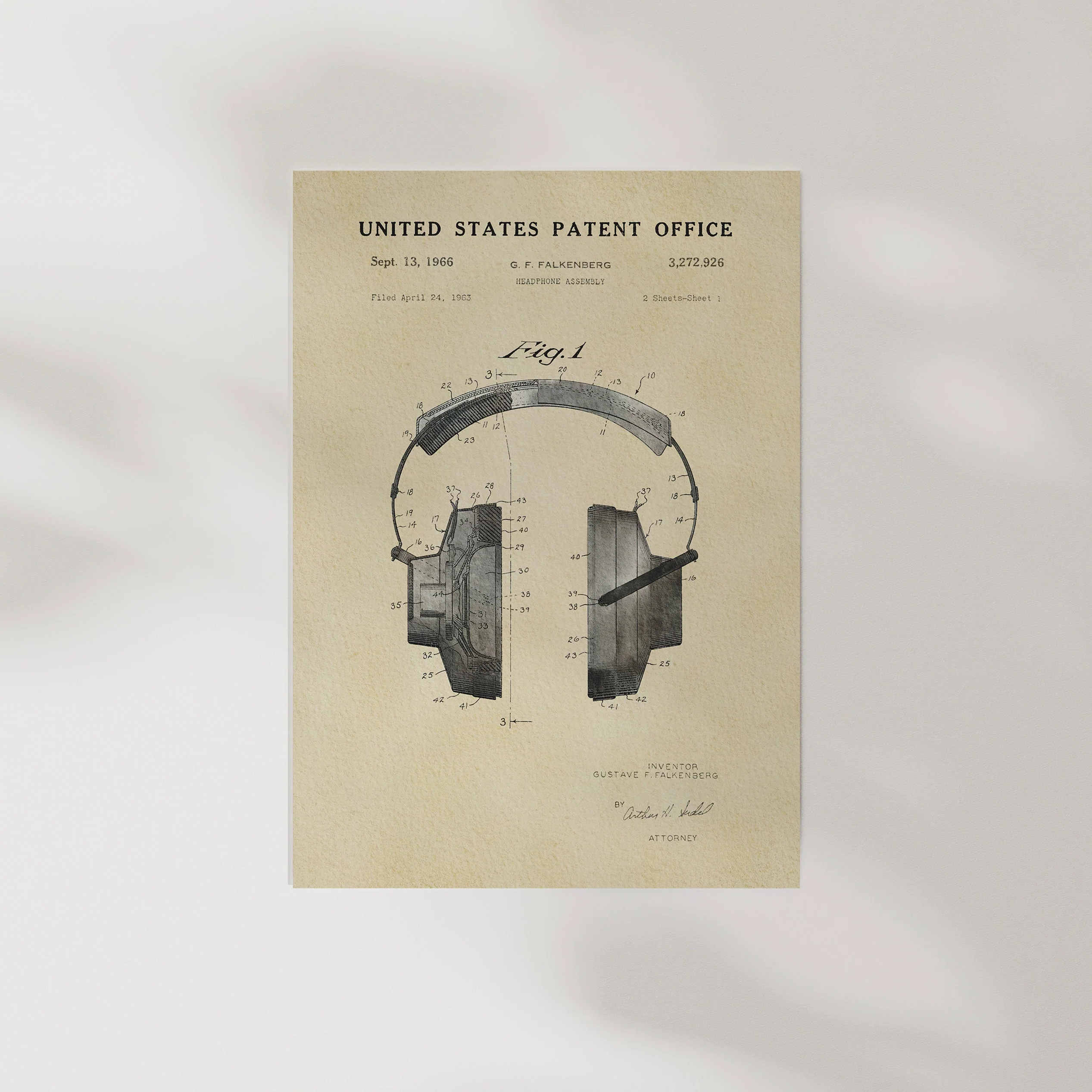 TIMELESS PATENTS - HEADPHONES PRINT - Image 6