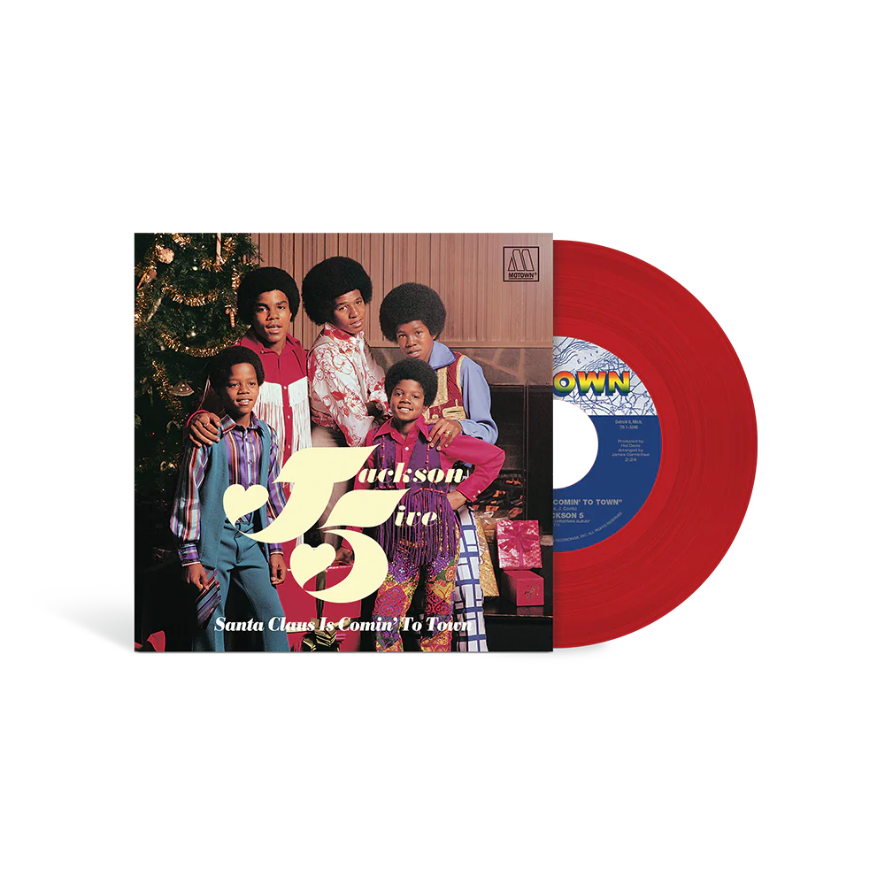 JACKSON 5 - SANTA CLAUS IS COMIN' TO TOWN - LIMITED EDITION - RED COLOR - 7" VINYL SINGLE
