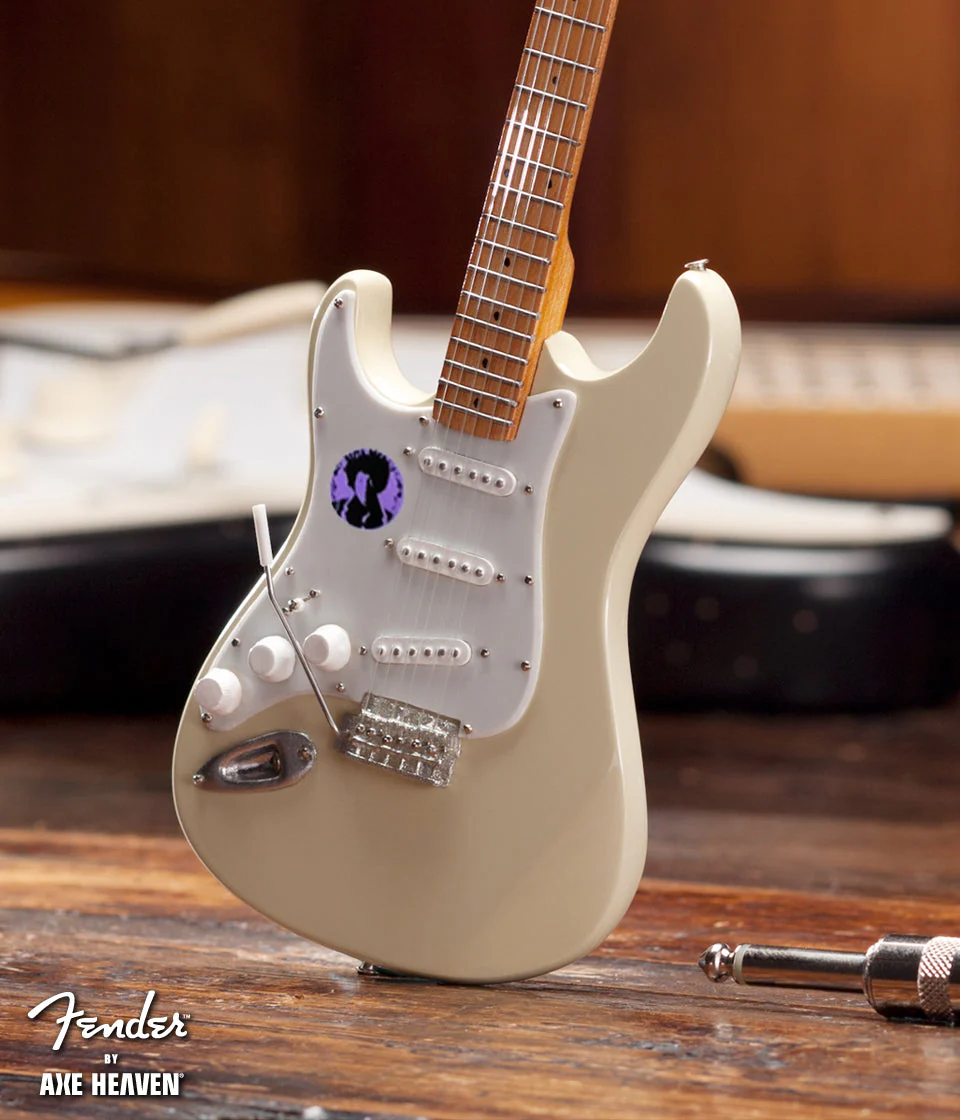JIMI HENDRIX - FENDER™ STRAT™ CREAM REVERSE HEADSTOCK MINI GUITAR - Image 2