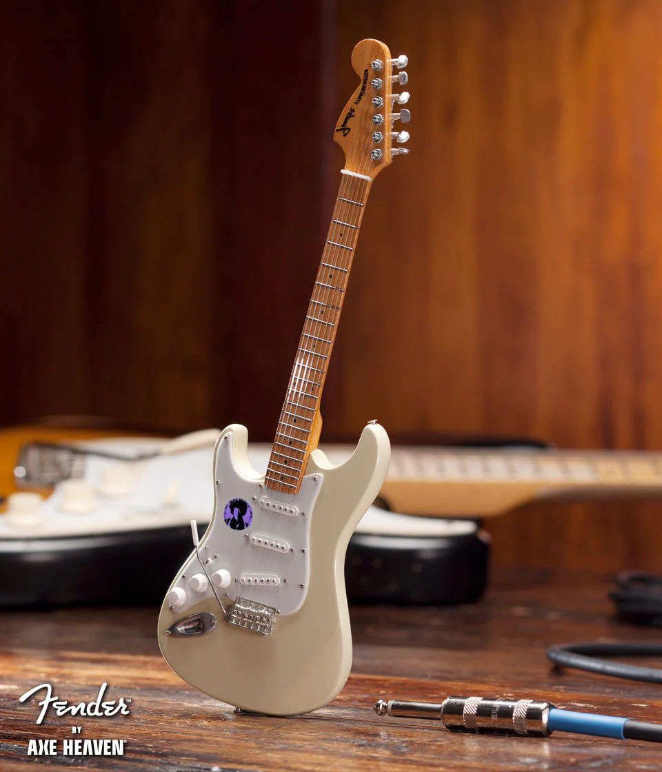 JIMI HENDRIX - FENDER™ STRAT™ CREAM REVERSE HEADSTOCK MINI GUITAR - Image 3