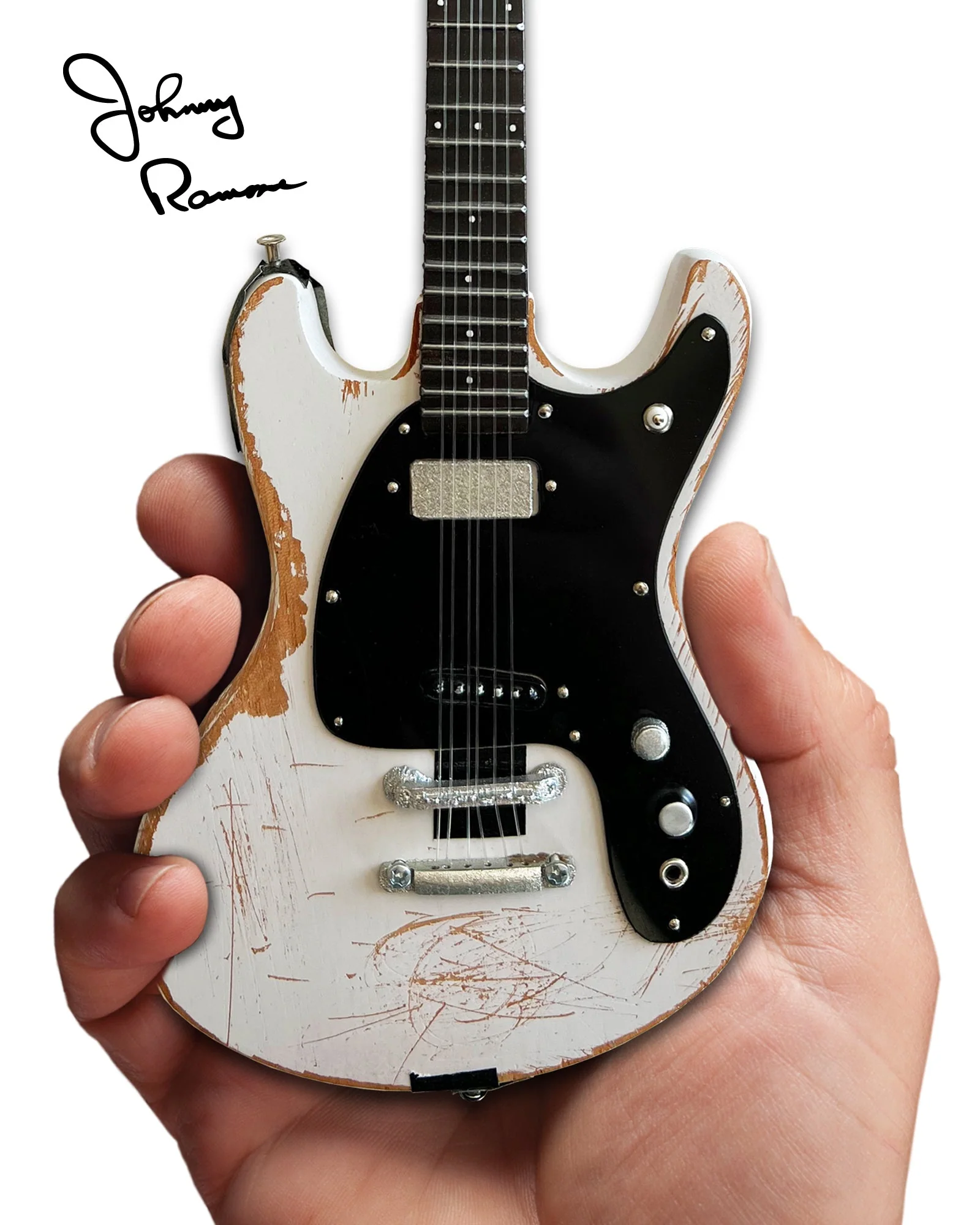 JOHNNY RAMONE - SIGNATURE 1965 MOSRITE VENTURES 2 - MINI GUITAR - Image 9
