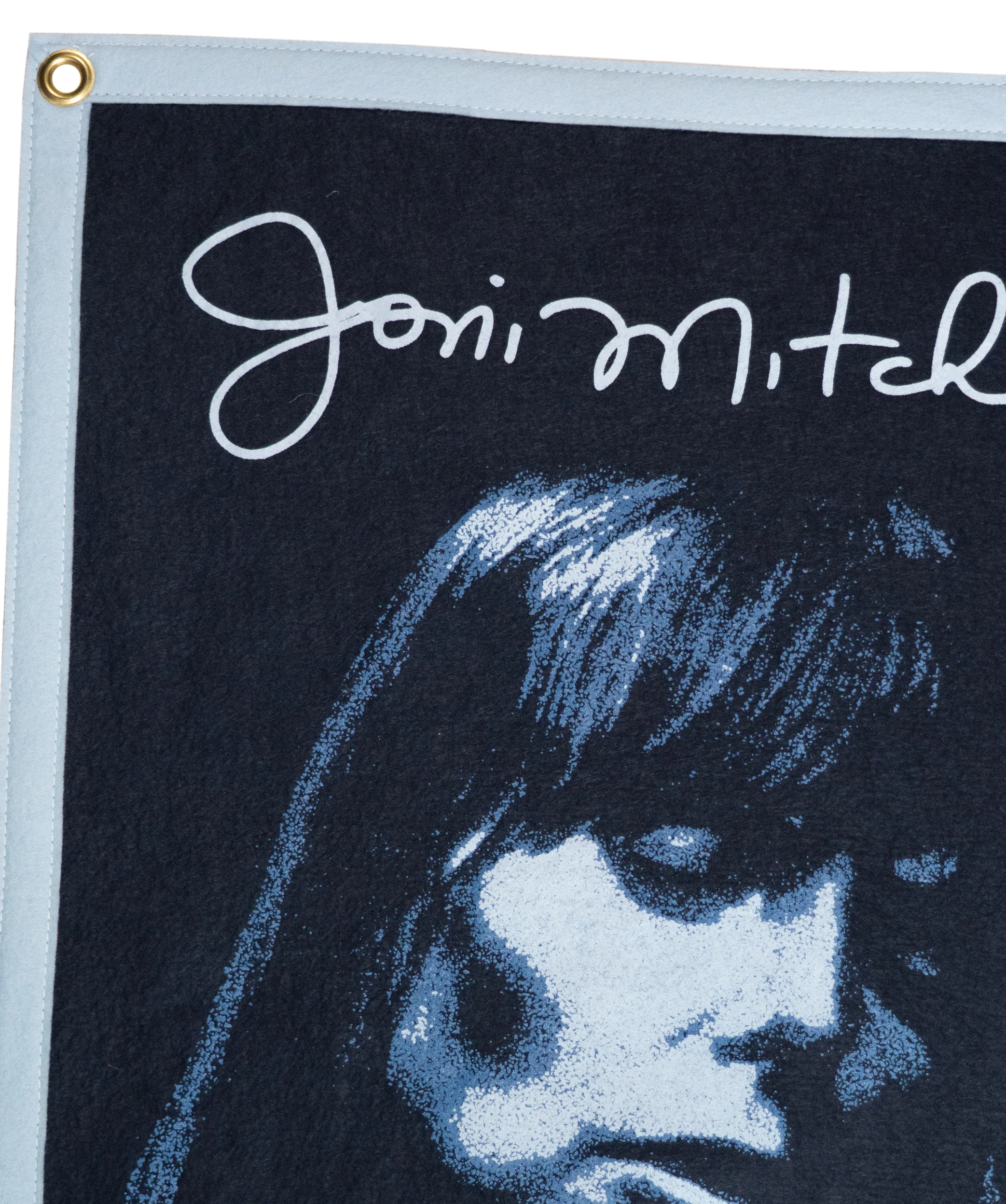 JONI MITCHELL - BLUE ALBUM COVER CAMP FLAG - Image 3