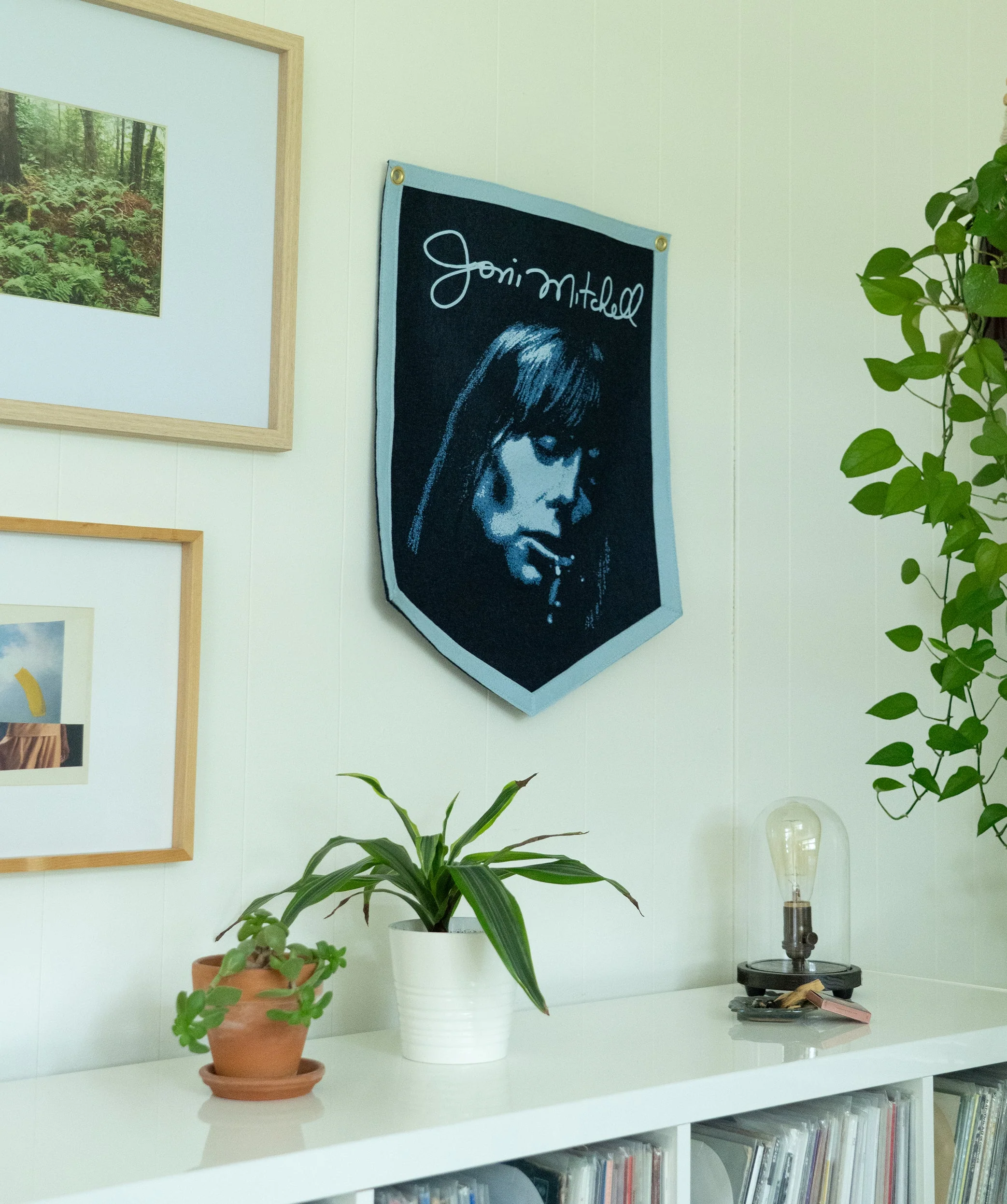 JONI MITCHELL - BLUE ALBUM COVER CAMP FLAG - Image 4