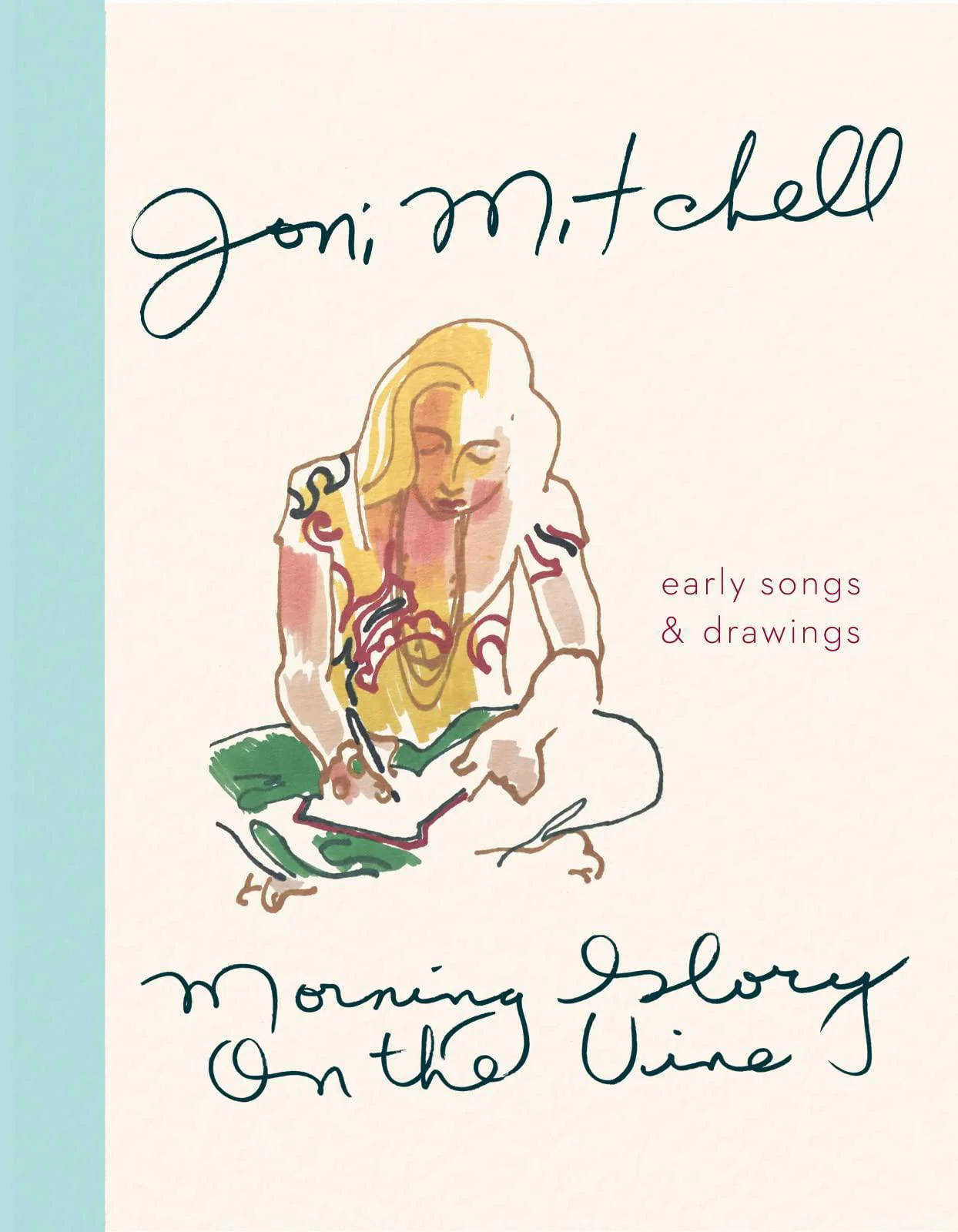 JONI MITCHELL - MORNING GLORY ON THE VINE: EARLY SONGS AND DRAWINGS - BOOK