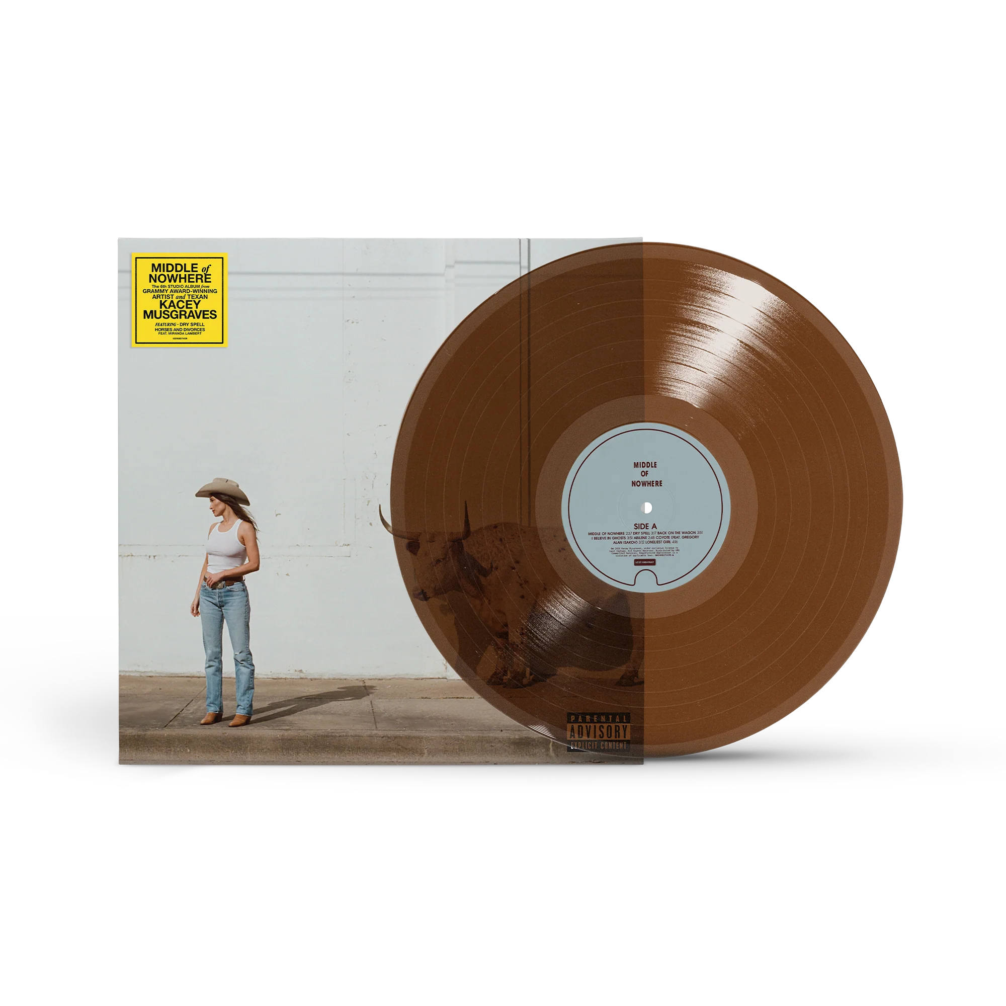 KACEY MUSGRAVES - MIDDLE OF NOWHERE - WHISKEY COLOR - VINYL LP