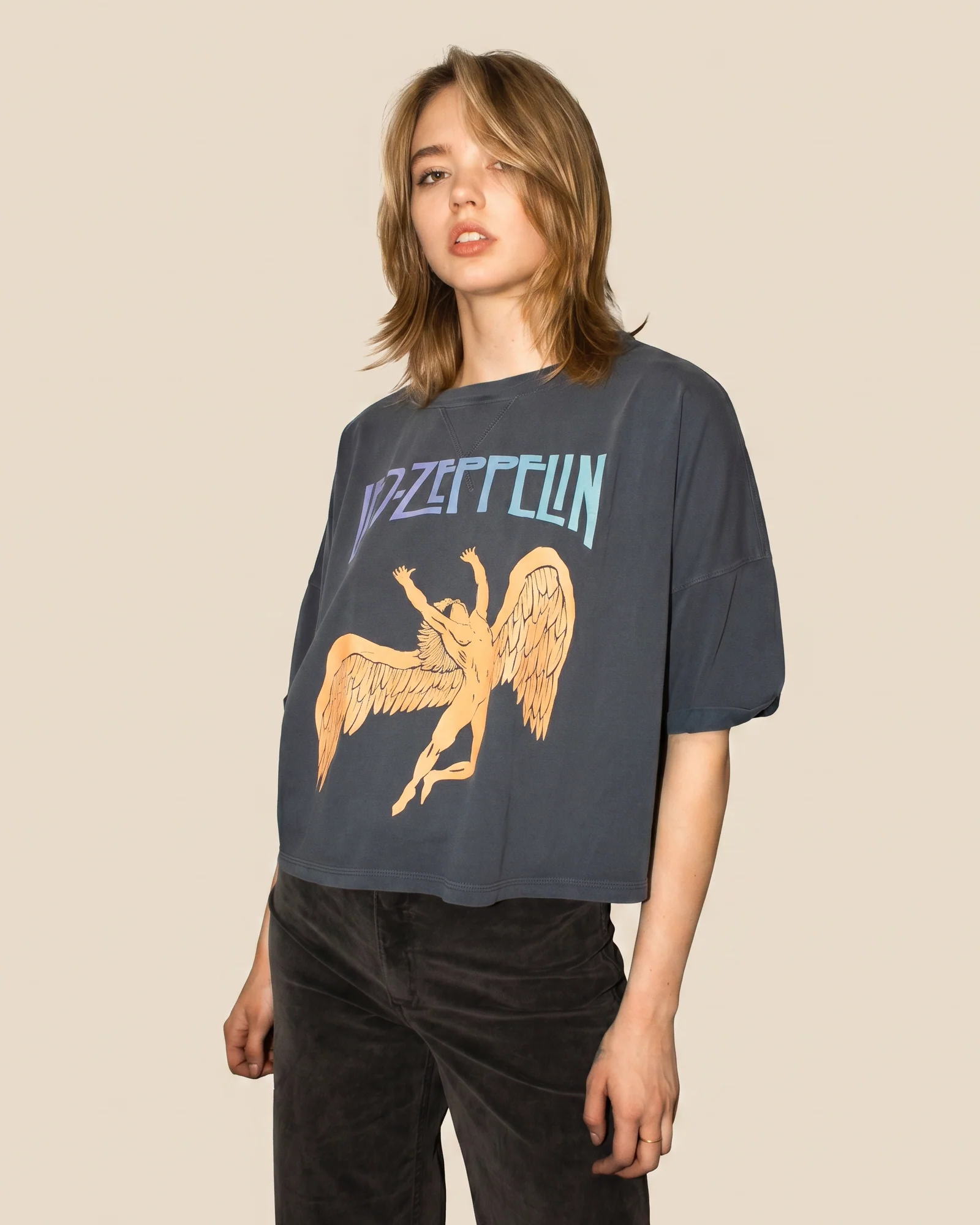 LED ZEPPELIN - SWAN BOXY CROPPED TEE - Image 3