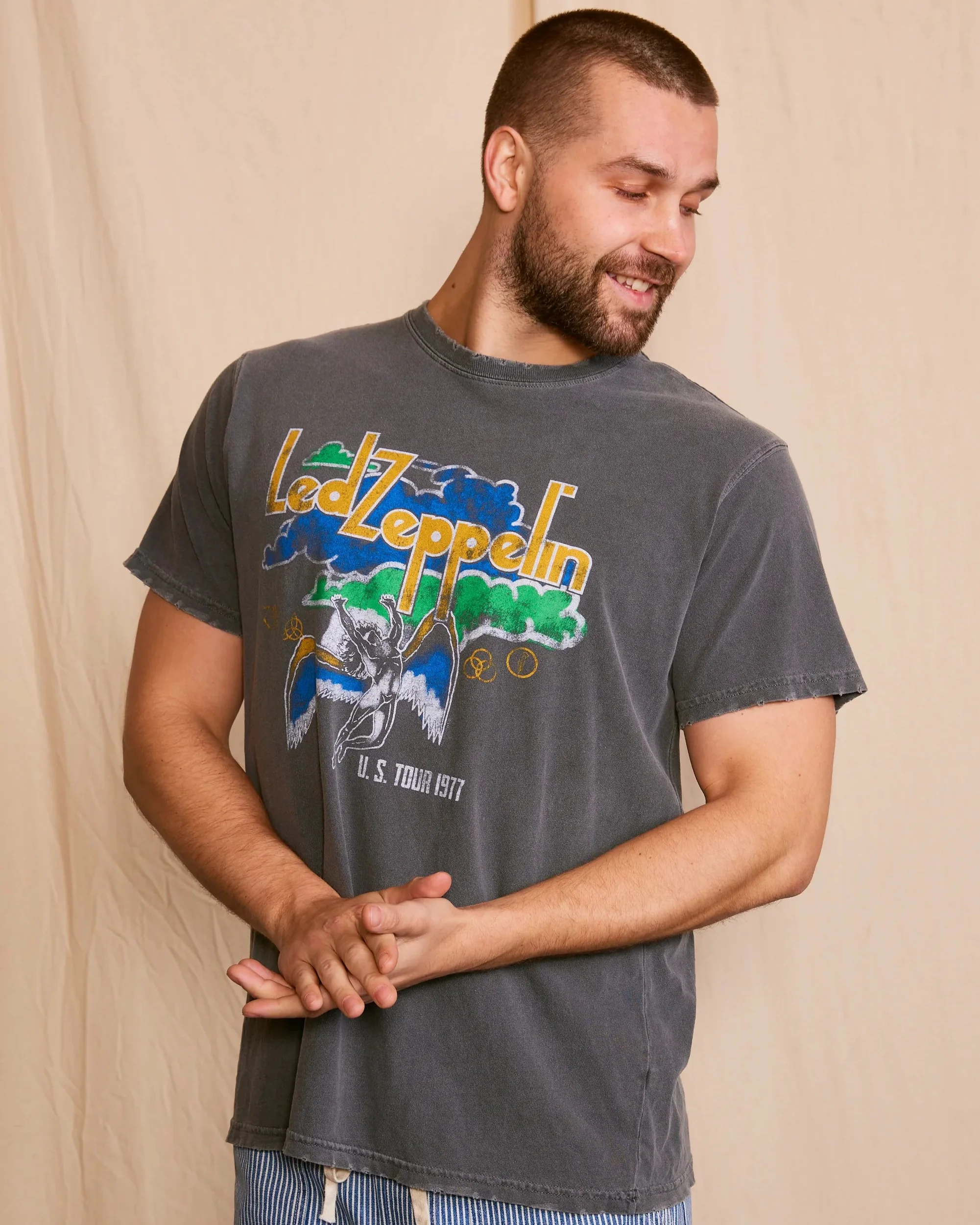 LED ZEPPELIN - U.S. TOUR 1977 UNISEX T-SHIRT - Image 3