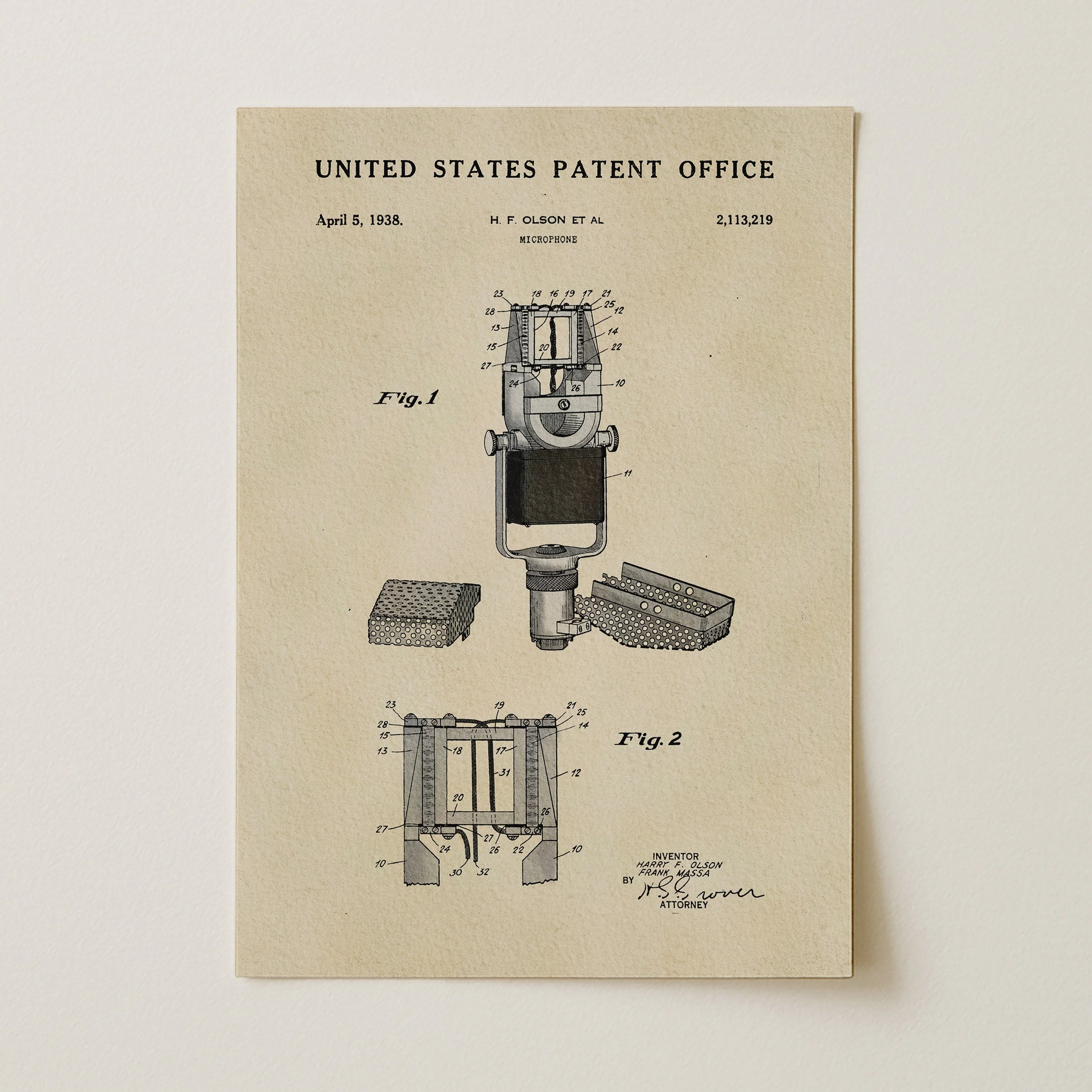 TIMELESS PATENTS - MICROPHONE PRINT - Image 2