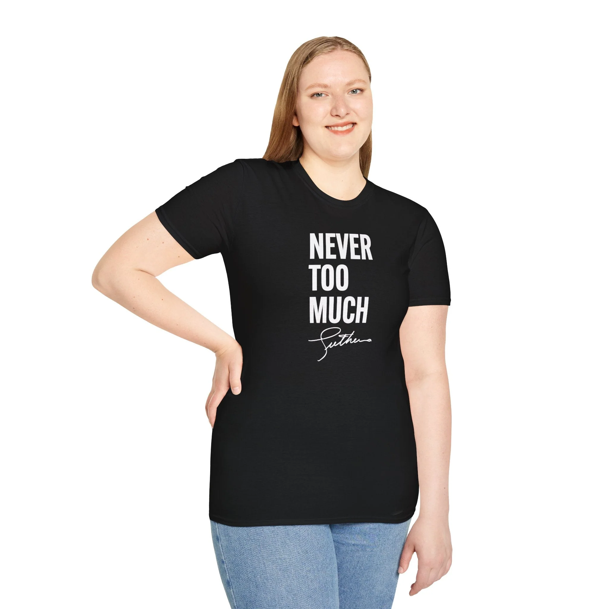 LUTHER VANDROSS - NEVER TOO MUCH UNISEX TEE - Image 2