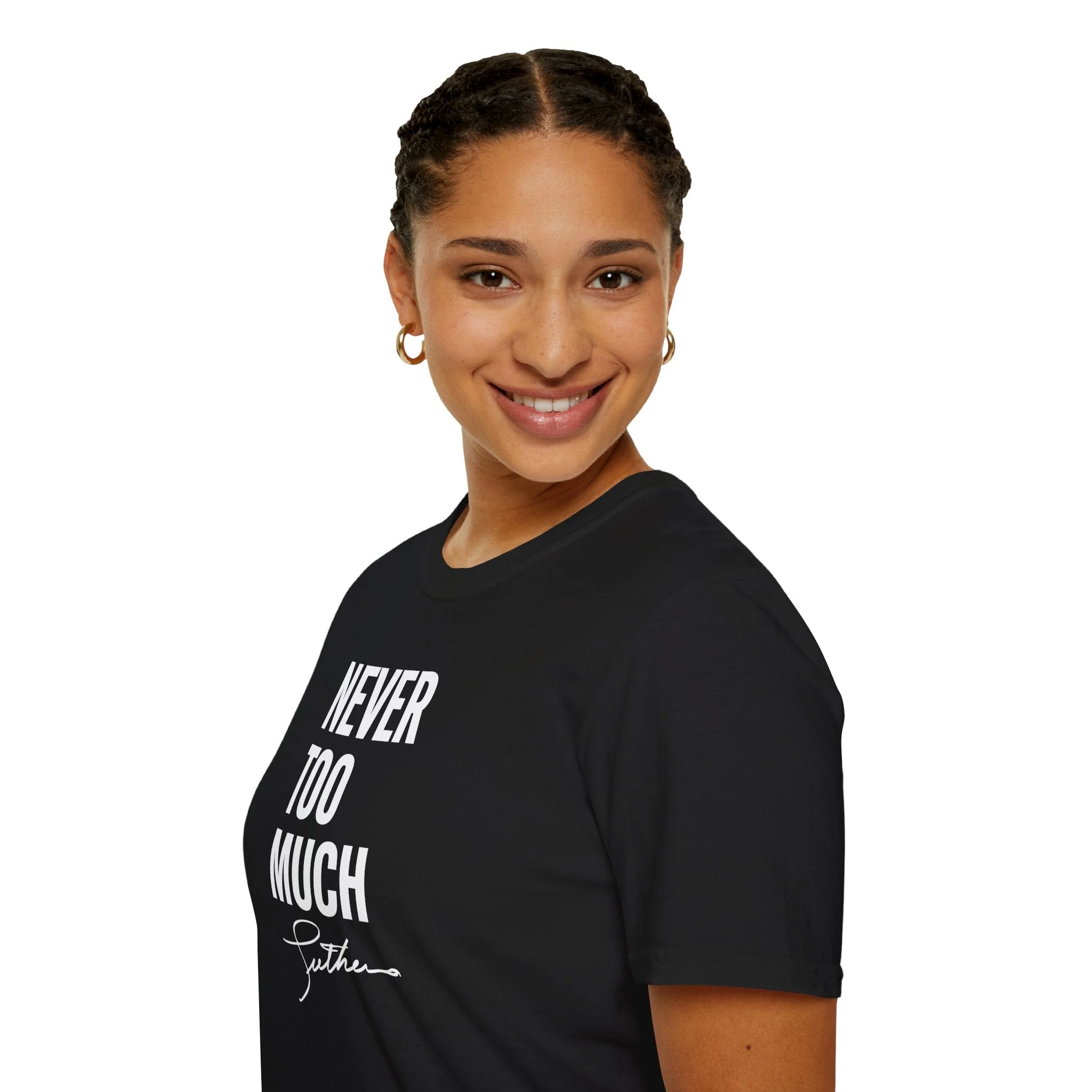 LUTHER VANDROSS - NEVER TOO MUCH UNISEX TEE - Image 4