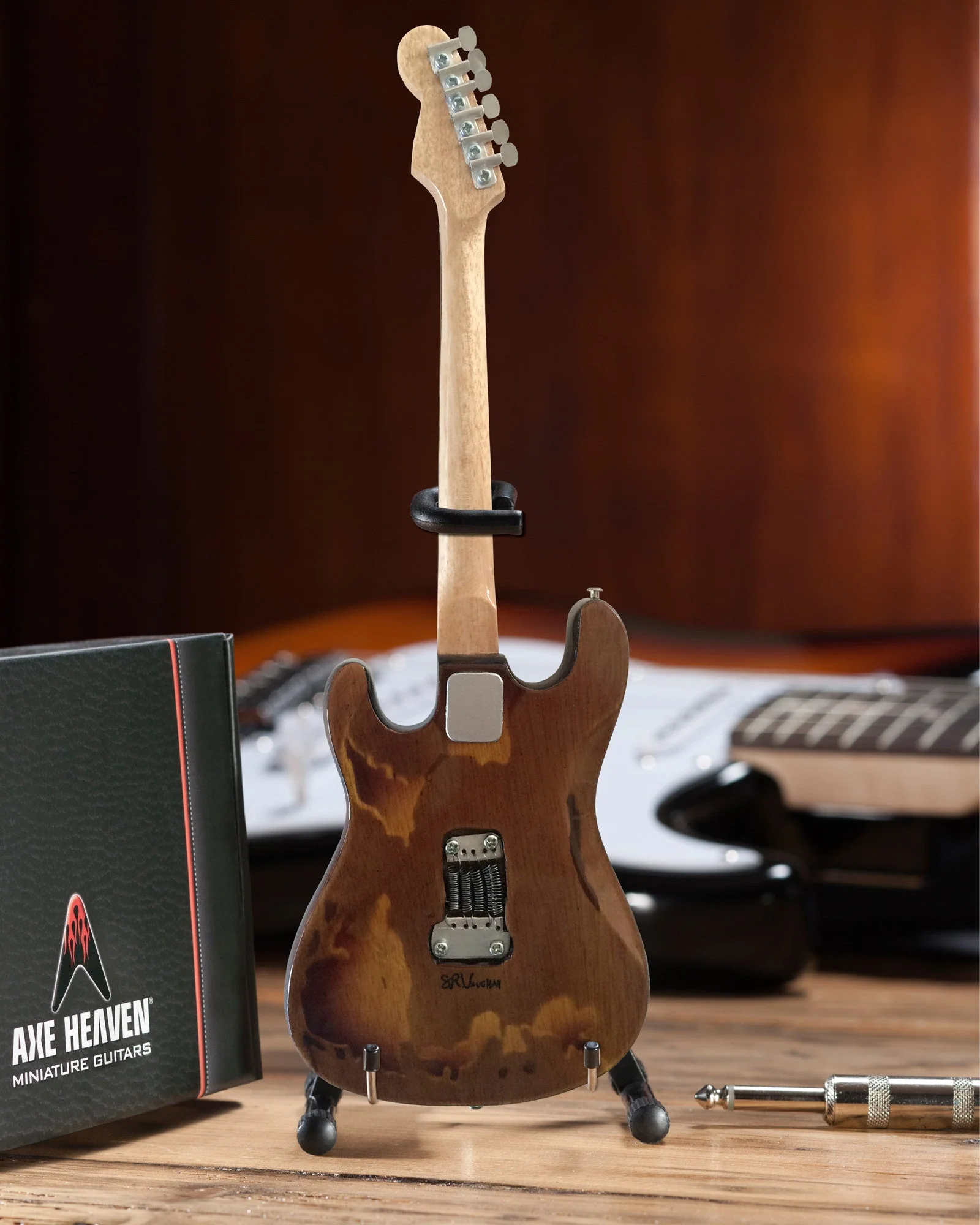 STEVIE RAY VAUGHAN - DISTRESSED SRV CUSTOM FENDER™ STRAT™ - MINI GUITAR - Image 3