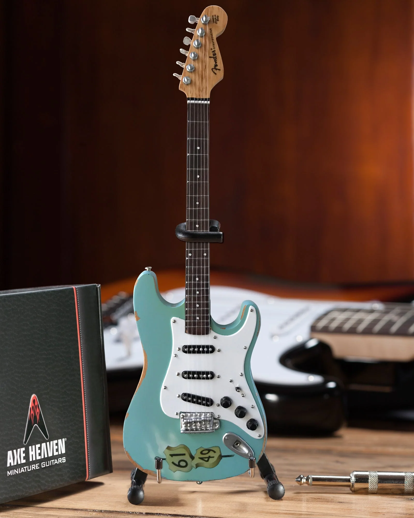 KENNY WAYNE - FENDER™ STRAT™ CROSSROADS BLUE - MINI GUITAR - Image 2
